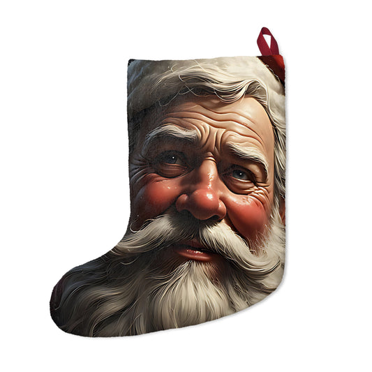 Vintage Santa Face Christmas Stocking
