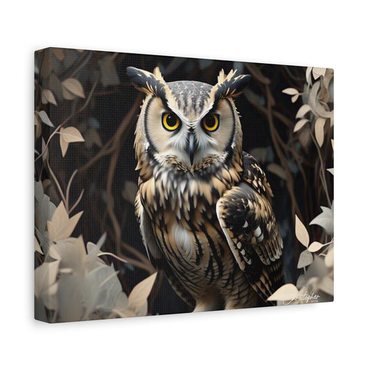 Realistic Owl Canvas Art - Nature Wall Decor for Home & Office