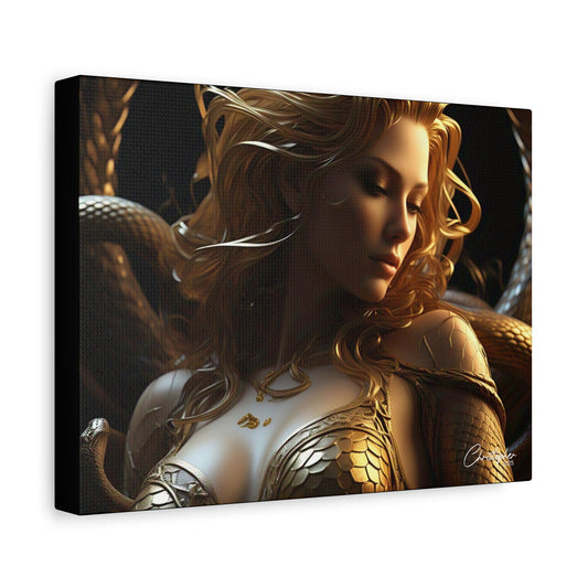 Fantasy Art Canvas Print - Serpent Goddess Home Decor