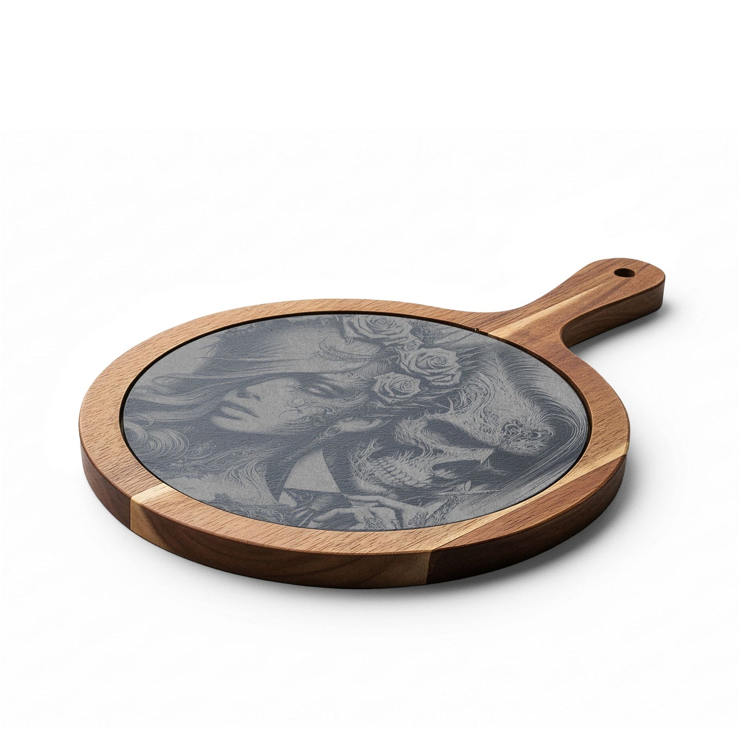 Engraved Gothic Couple Charcuterie Board