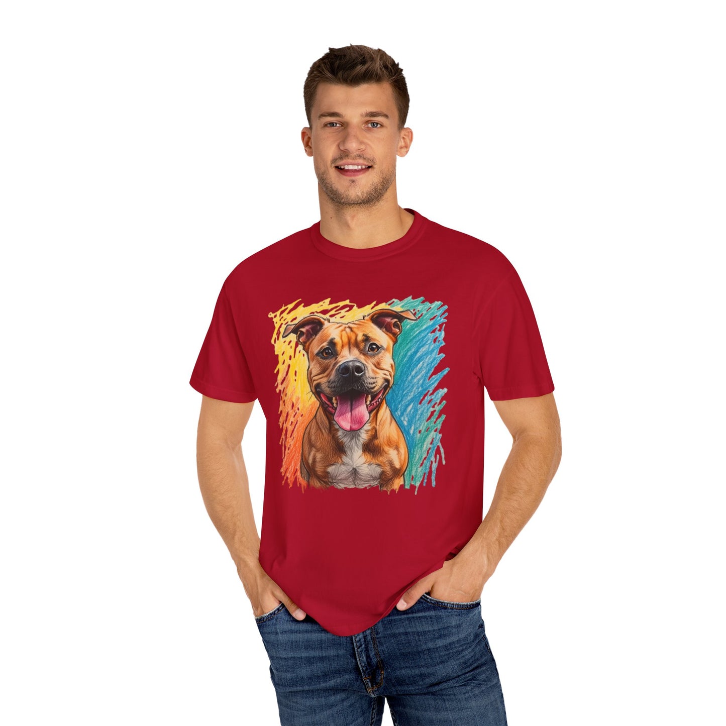 Vibrant Dog Lover T-Shirt, Pet Shirt, Animal T-Shirt, Gift for Dog Owners, Cute Dog Apparel, Unisex Pet Tee
