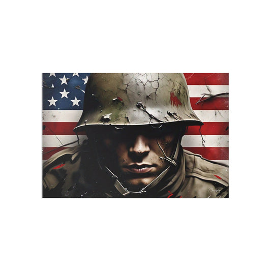 Patriotic Fine Art Postcards - Military Tribute, Vintage Soldier Art, Greeting Cards, Collectible Decor, Veteran's Day, Memorial Day