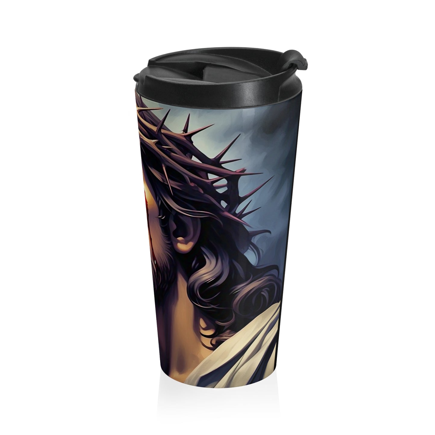 Faith-Inspired Travel Mug, Coffee Mug for Christians, Religious Travel Cup, Spiritual Gift, Unique Christian Art Mug