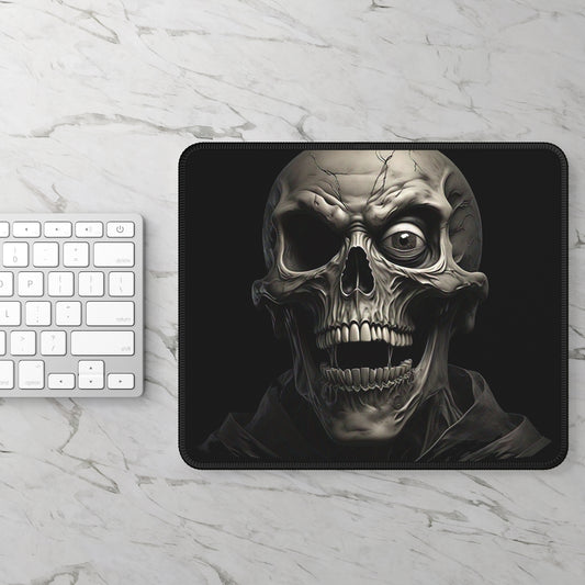 Skull Gaming Mouse Pad - Unique Desk Decor for Gamers, Halloween Gift, Computer Accessories, Spooky Room Decor, Gamer Gift