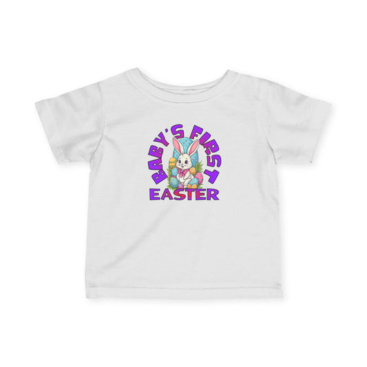 Infant Tee — "Baby's First Easter" Bunny Graphic Easter Outfit