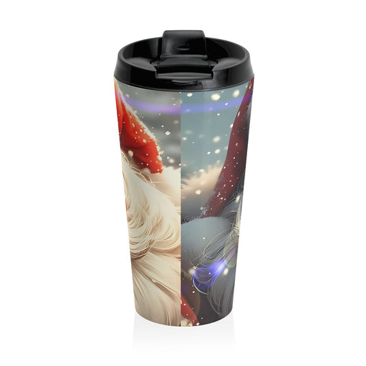 Festive Santa (christmas selfies) Travel Mug