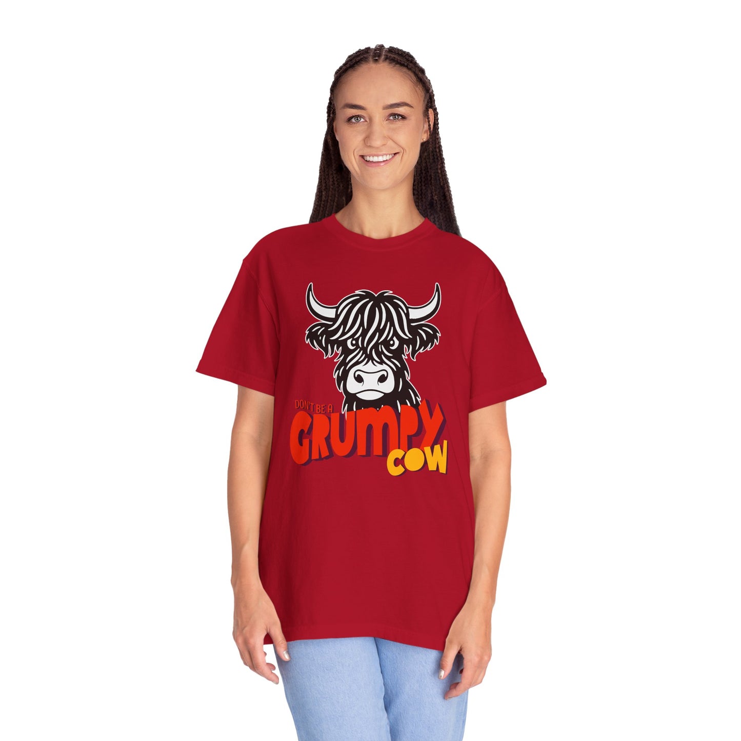 Grumpy Cow T-Shirt — Funny Highland Cow Graphic Tee
