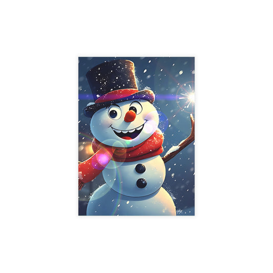 Snowman (Christmas Selfies) Postcard Bundles (envelopes included)