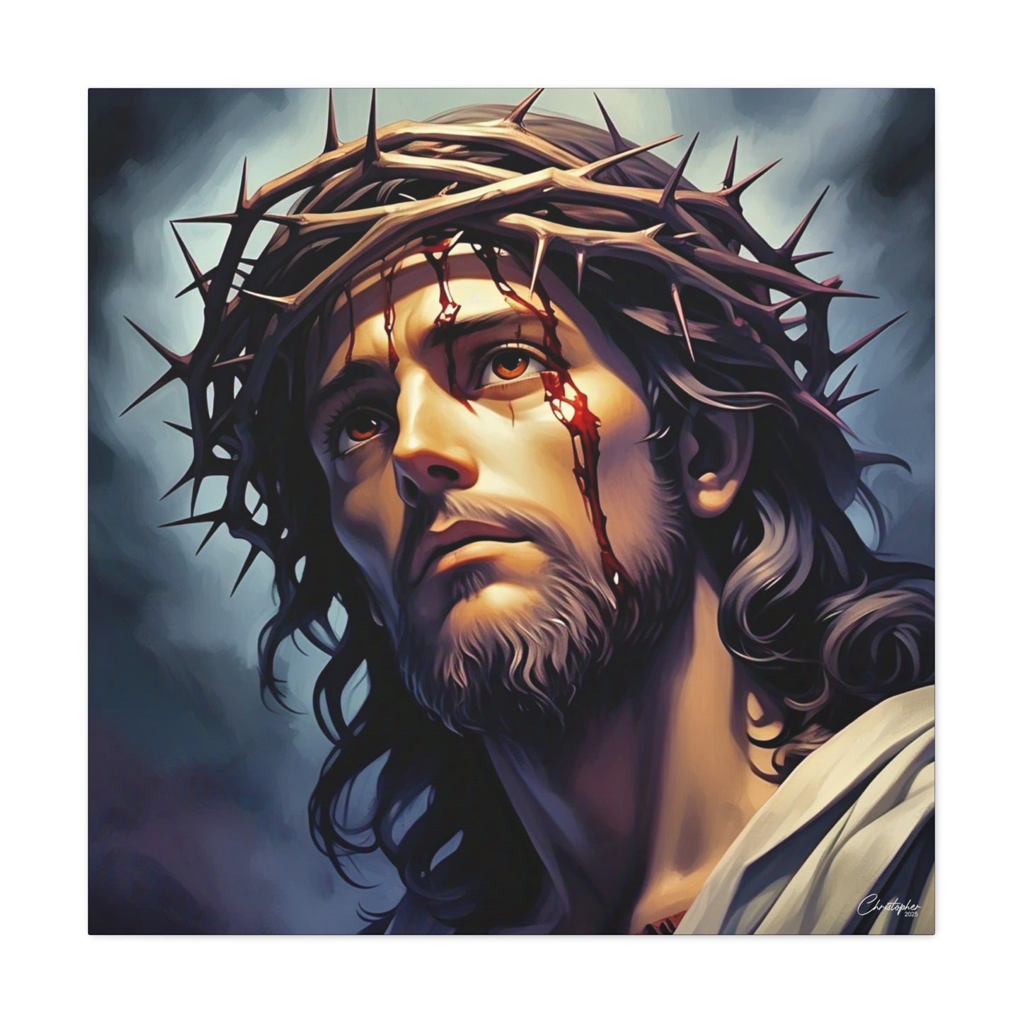 Religious Art Print Canvas, Inspirational Wall Decor, Christian Home Decor, Jesus Art, Gift for Faith-Based Celebrations