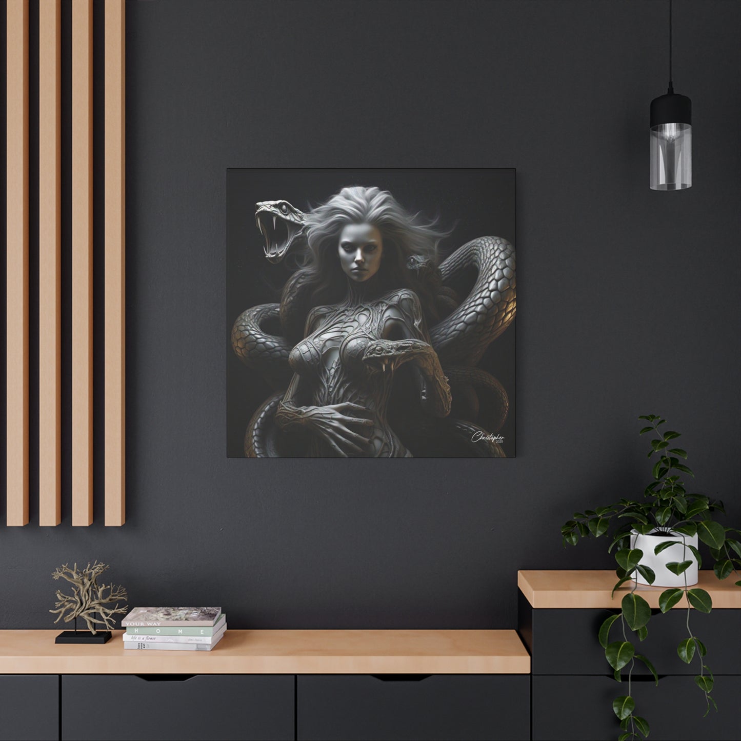 Serpent Goddess Matte Canvas Wall Art