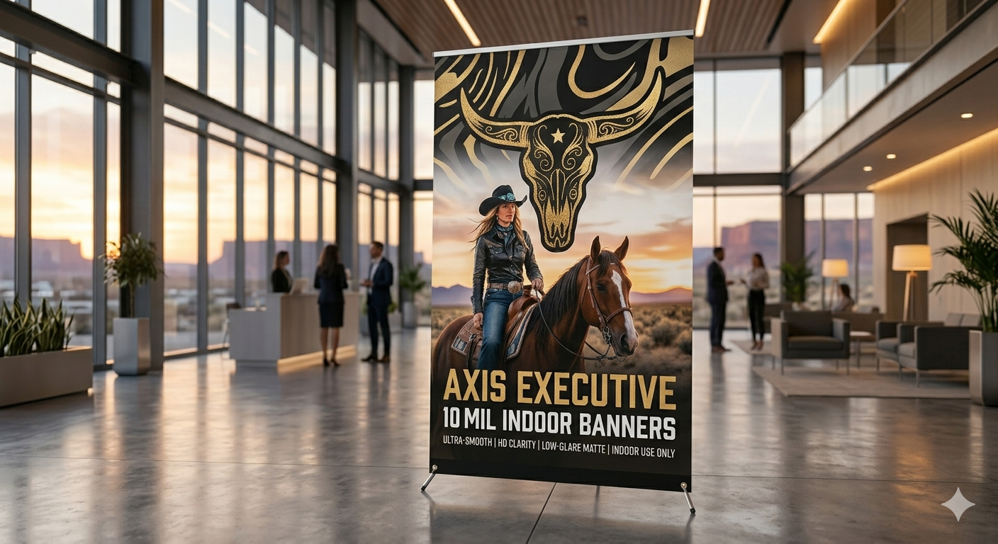 Axis Executive 10 mil Indoor Banners: The Gallery Standard
