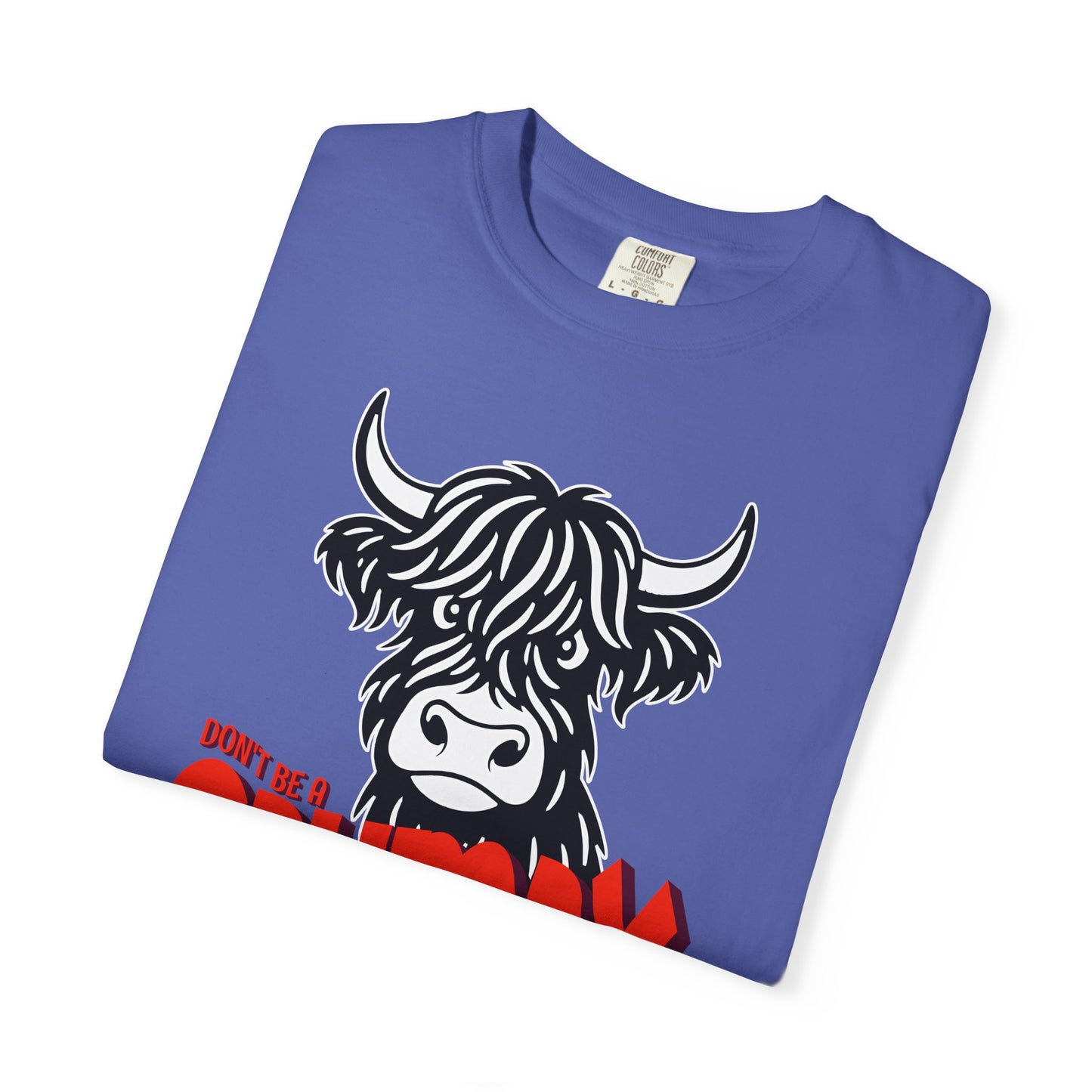 Grumpy Cow T-Shirt — Funny Highland Cow Graphic Tee