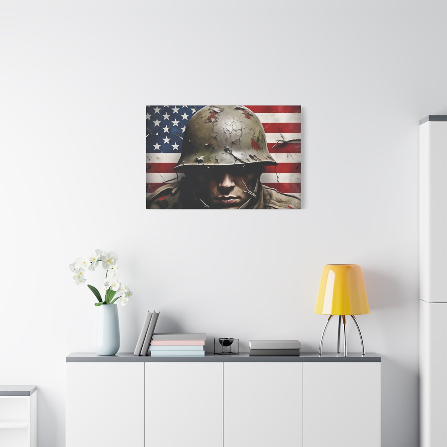 Military-Themed Canvas Art, Military Canvas Print, Wall Art for Veterans, Patriotic Home Decor, Gift for Army, Military Artwork, [...]