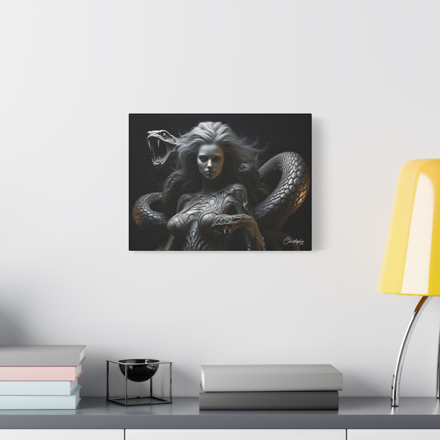 Serpent Goddess Matte Canvas Wall Art