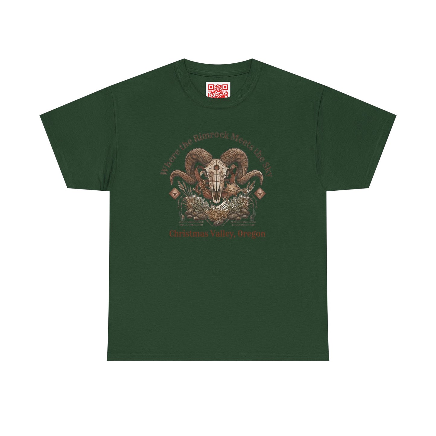 Ram Skull Graphic Tee — Christmas Valley, Oregon Vintage Desert Vibe