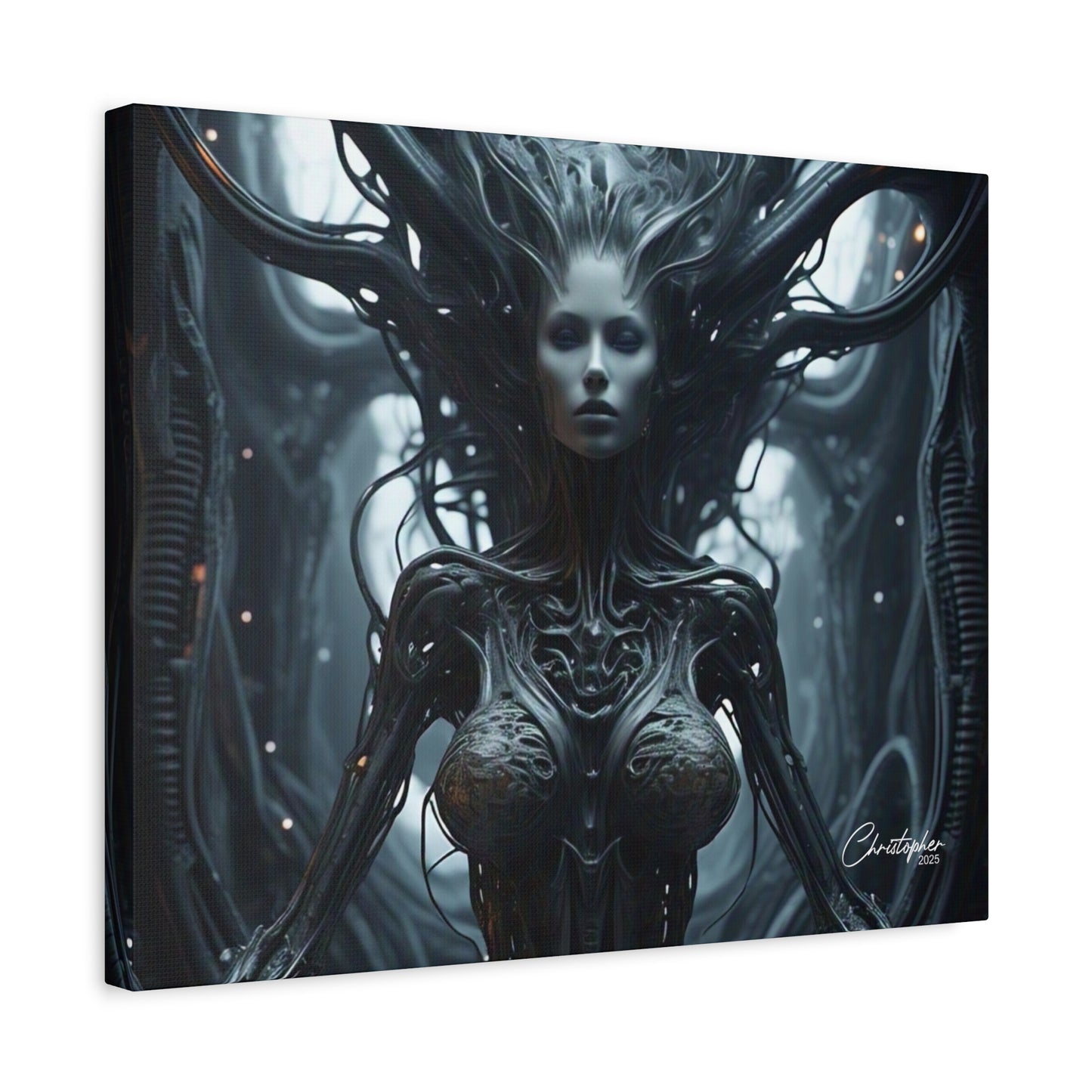 Futuristic Matte Canvas Wall Art – 1.25" Stretched