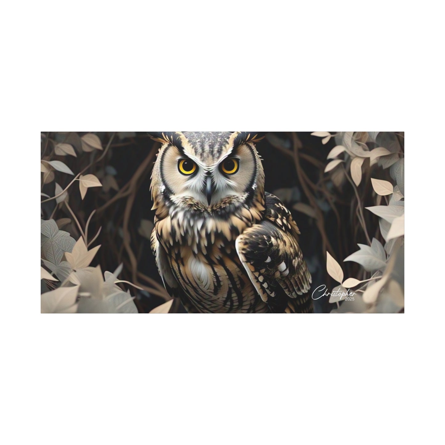 Realistic Owl Canvas Art - Nature Wall Decor for Home & Office