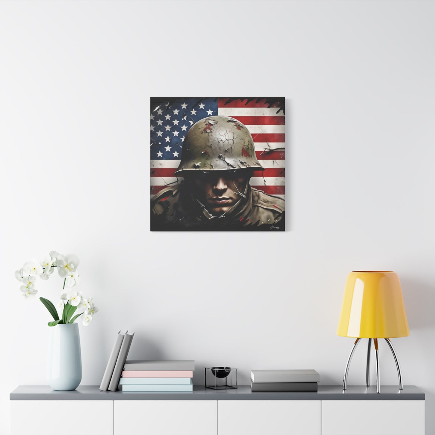 Military-Themed Canvas Art, Military Canvas Print, Wall Art for Veterans, Patriotic Home Decor, Gift for Army, Military Artwork, [...]