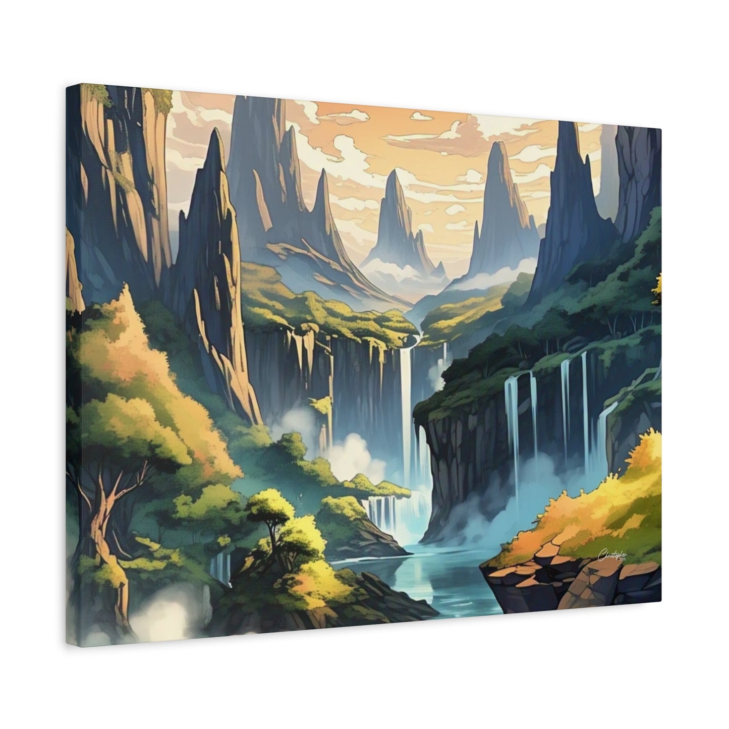 Serene Landscape Canvas Wall Art, Nature Home Decor, Tranquil Living Room Accent, Gift for Nature Lovers, Gallery Wall Piece