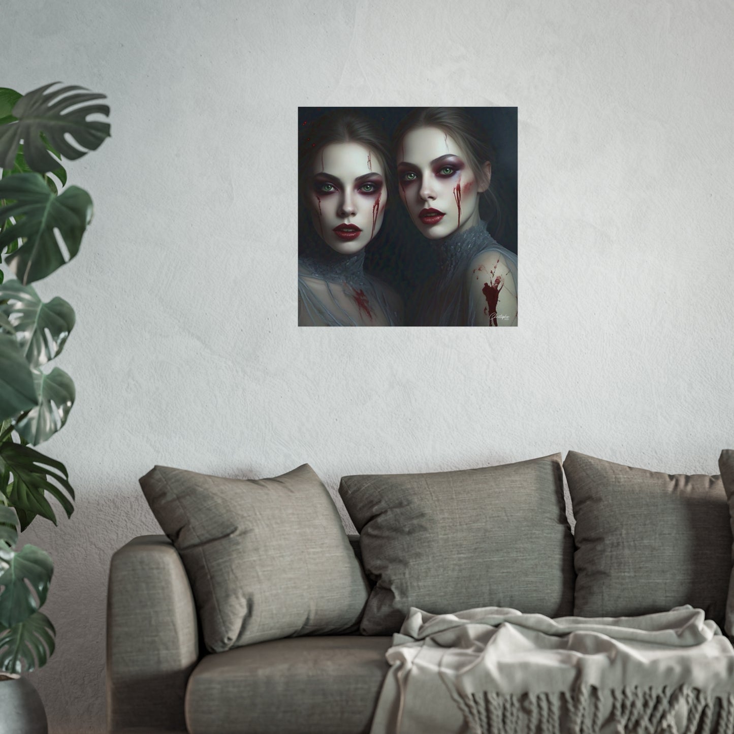 Eerie Fine Art Poster, Dark Fantasy Wall Art, Gothic Decor, Spooky Home Aesthetic, Halloween Wall Art