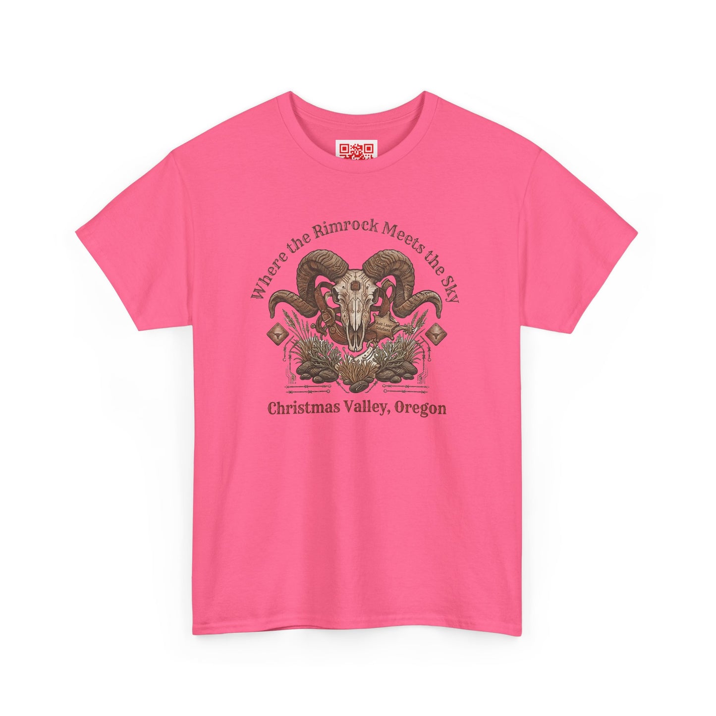 Ram Skull Graphic Tee — Christmas Valley, Oregon Vintage Desert Vibe