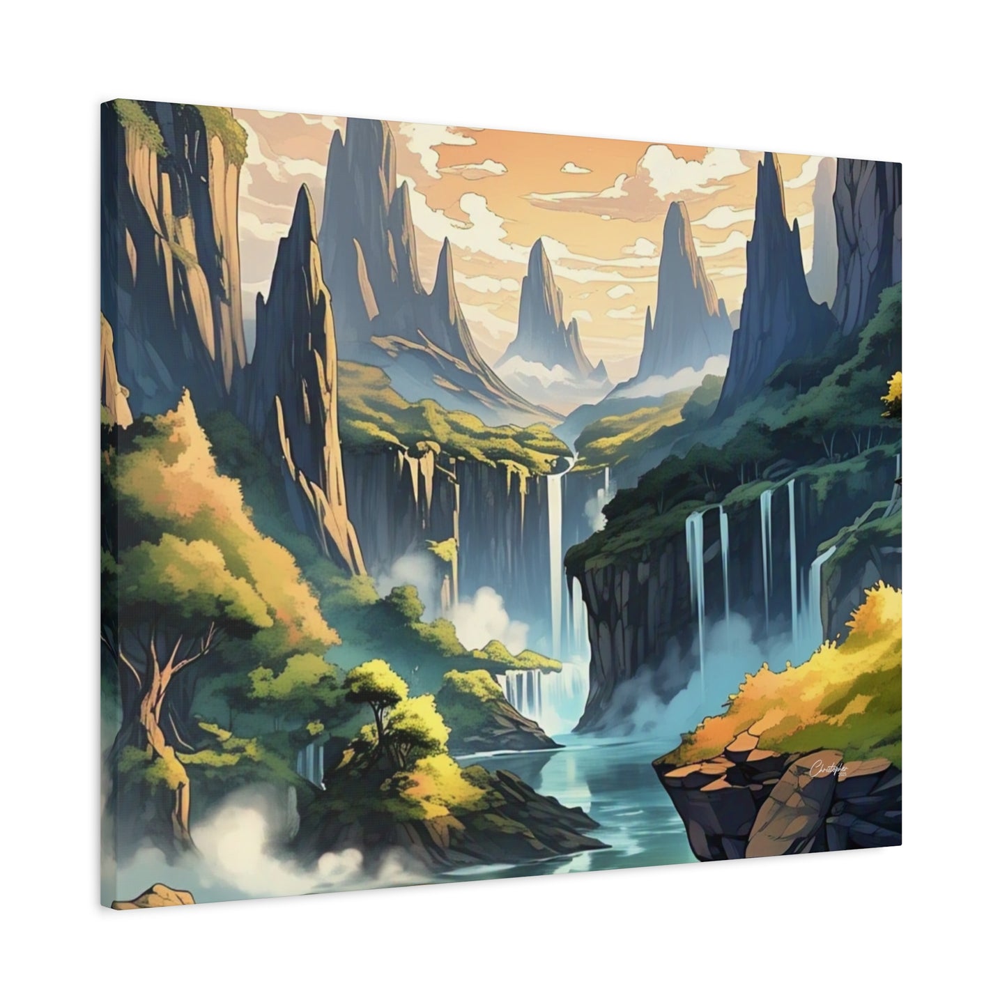 Serene Landscape Canvas Wall Art, Nature Home Decor, Tranquil Living Room Accent, Gift for Nature Lovers, Gallery Wall Piece