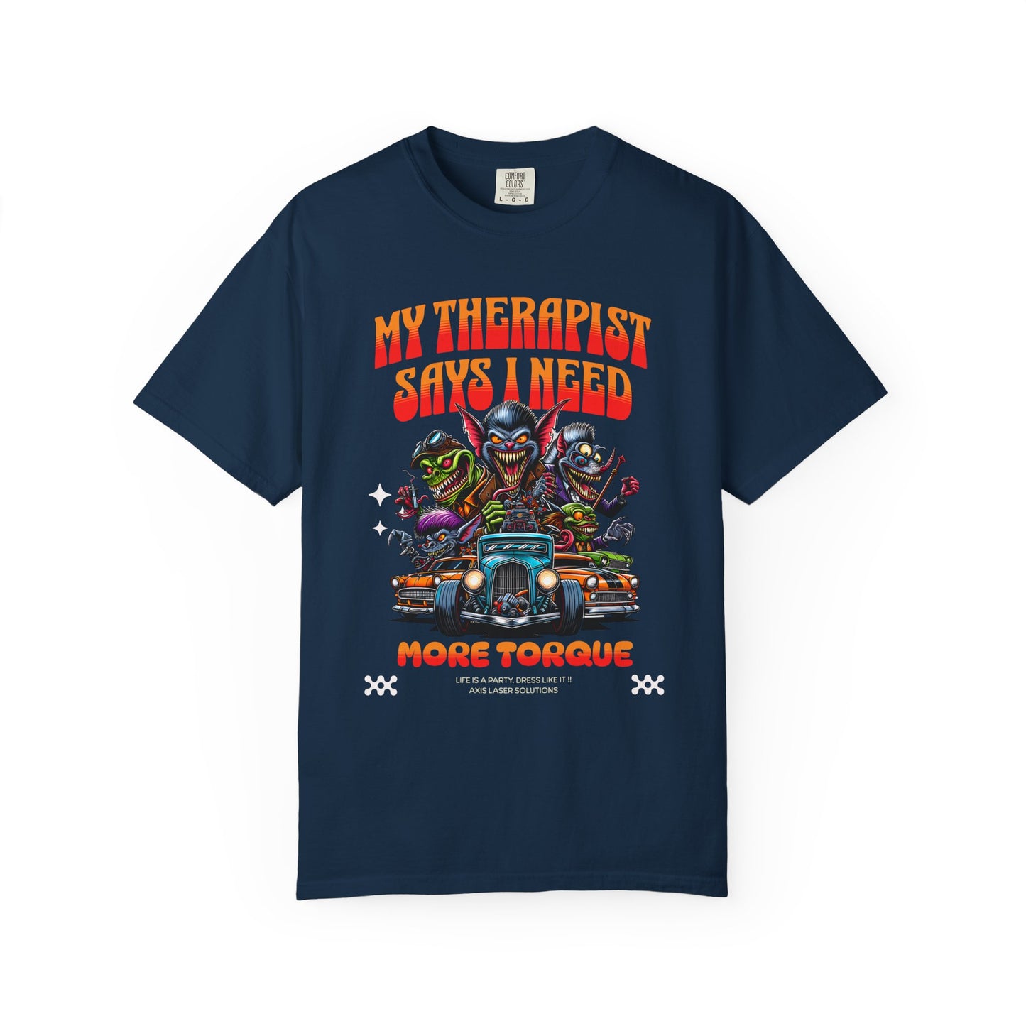 My Therapist Says I Need More Torque T-Shirt, Funny Graphic Tee, Unisex Casual Top, Gift for Car Enthusiasts, Humor Apparel
