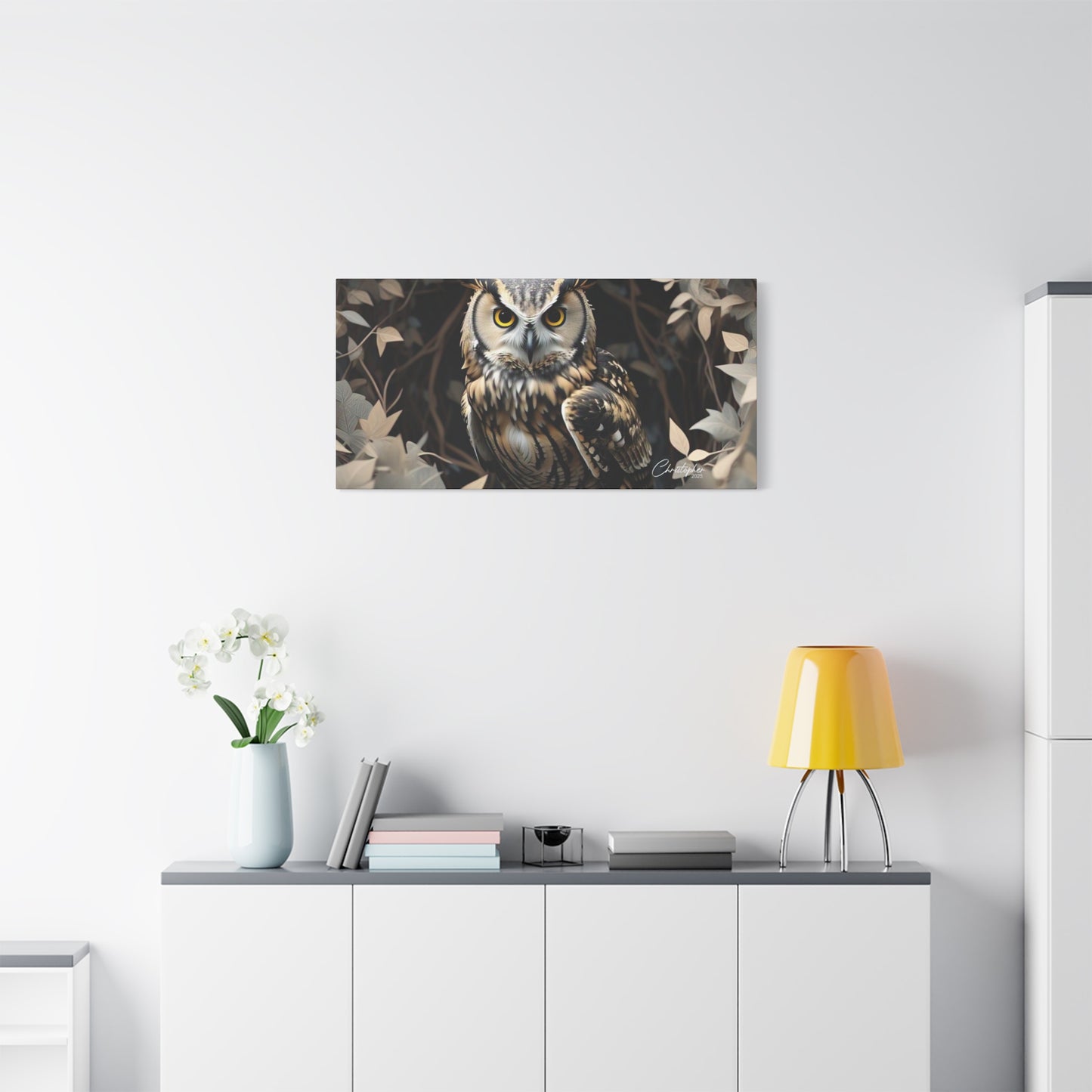 Realistic Owl Canvas Art - Nature Wall Decor for Home & Office