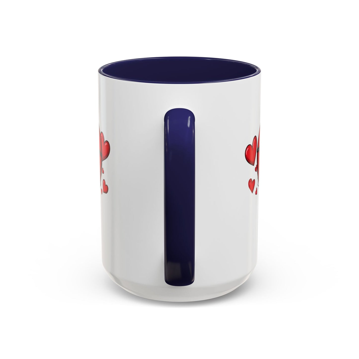 Cute Cartoon Heart Coffee Mug — Valentine Love Accent Mug (11/15oz)