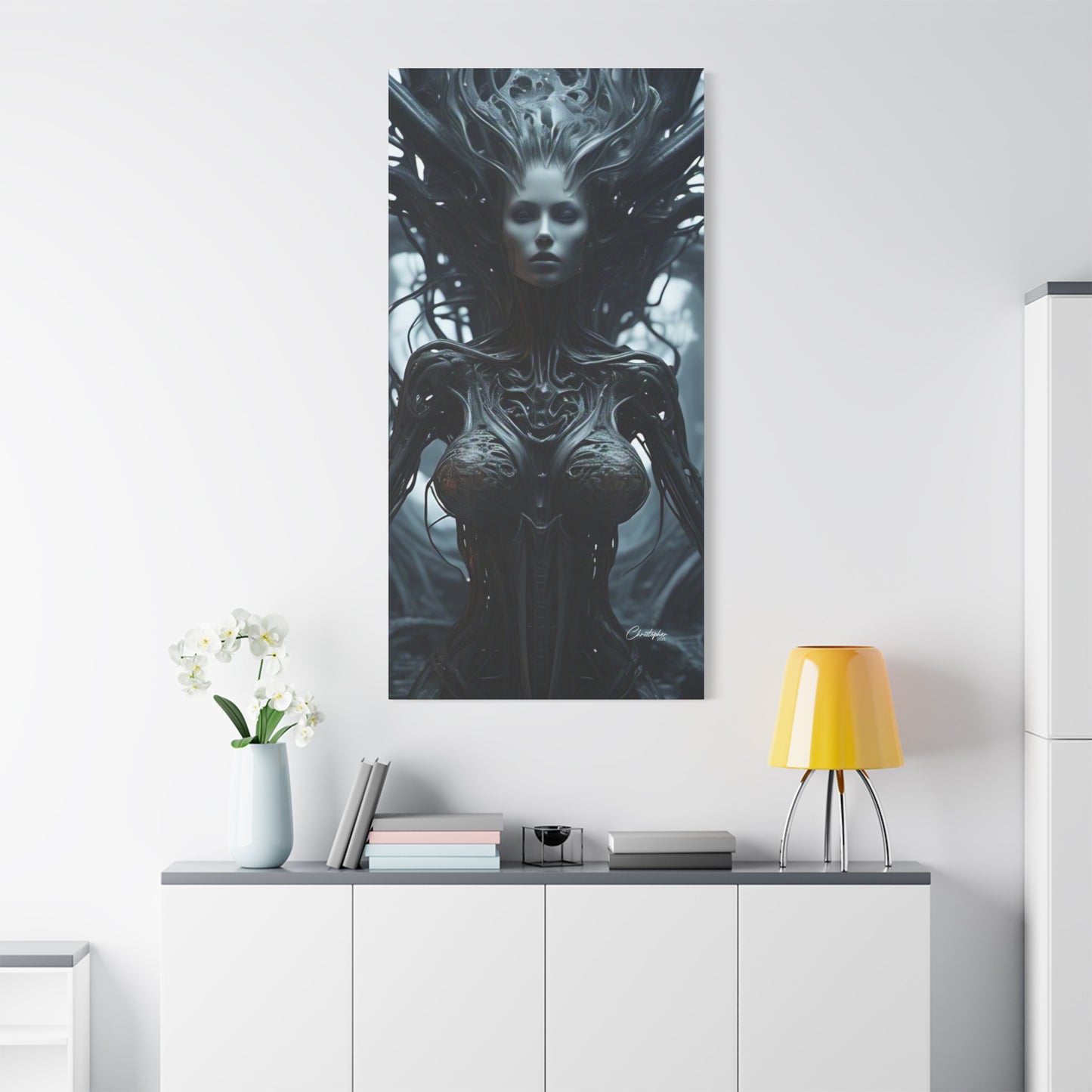 Futuristic Matte Canvas Wall Art – 1.25" Stretched