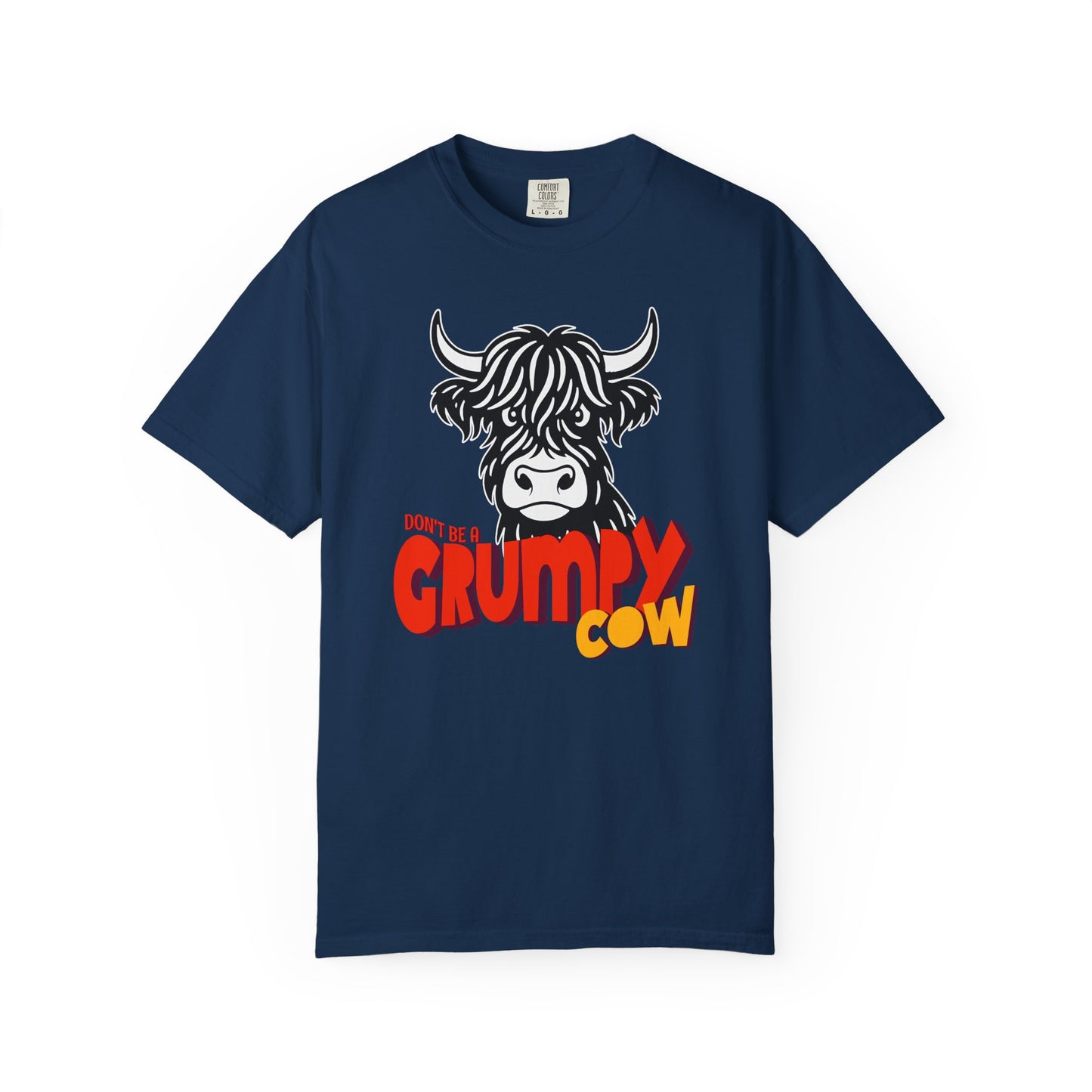 Grumpy Cow T-Shirt — Funny Highland Cow Graphic Tee