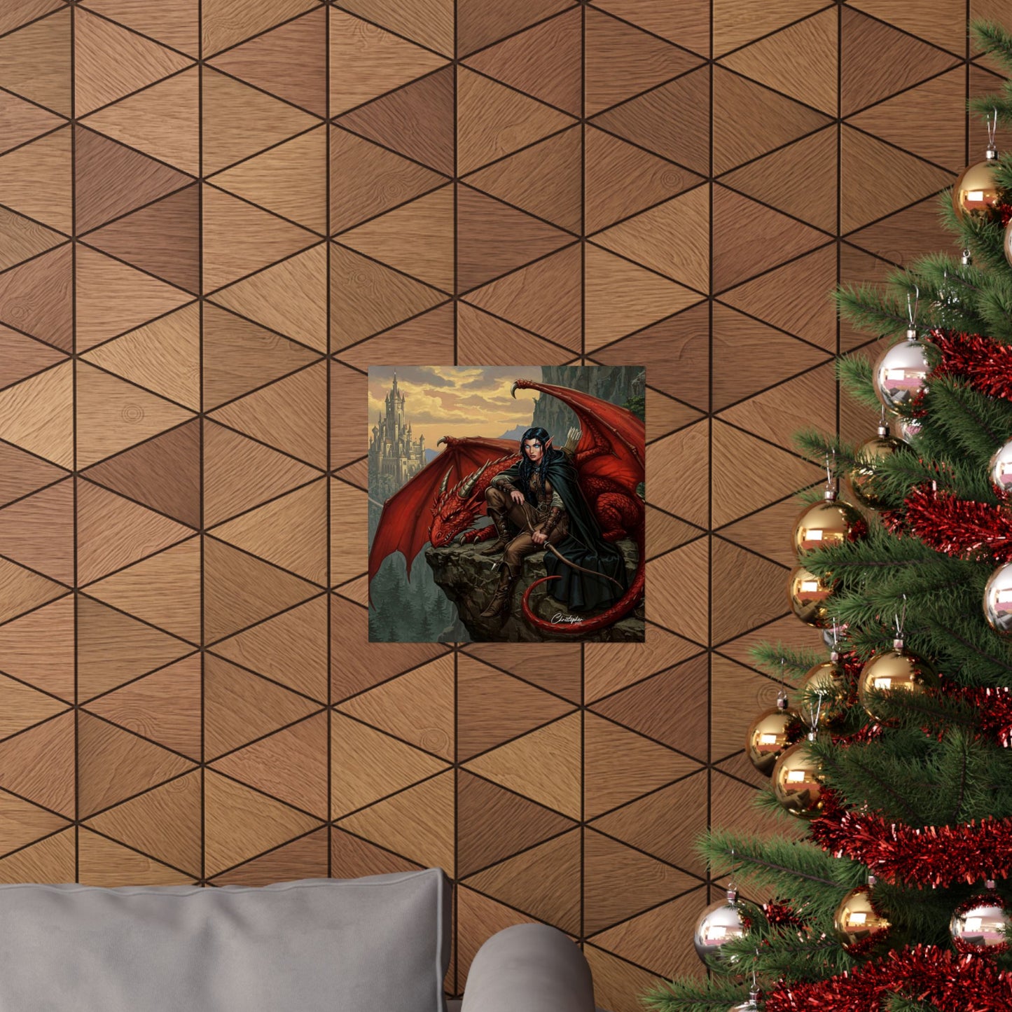 Fantasy Art Print, Wall Decor, Dragon Poster, Matte Finished Art, Gift for Fantasy Lovers, Home Decor, Fantasy Wall Art