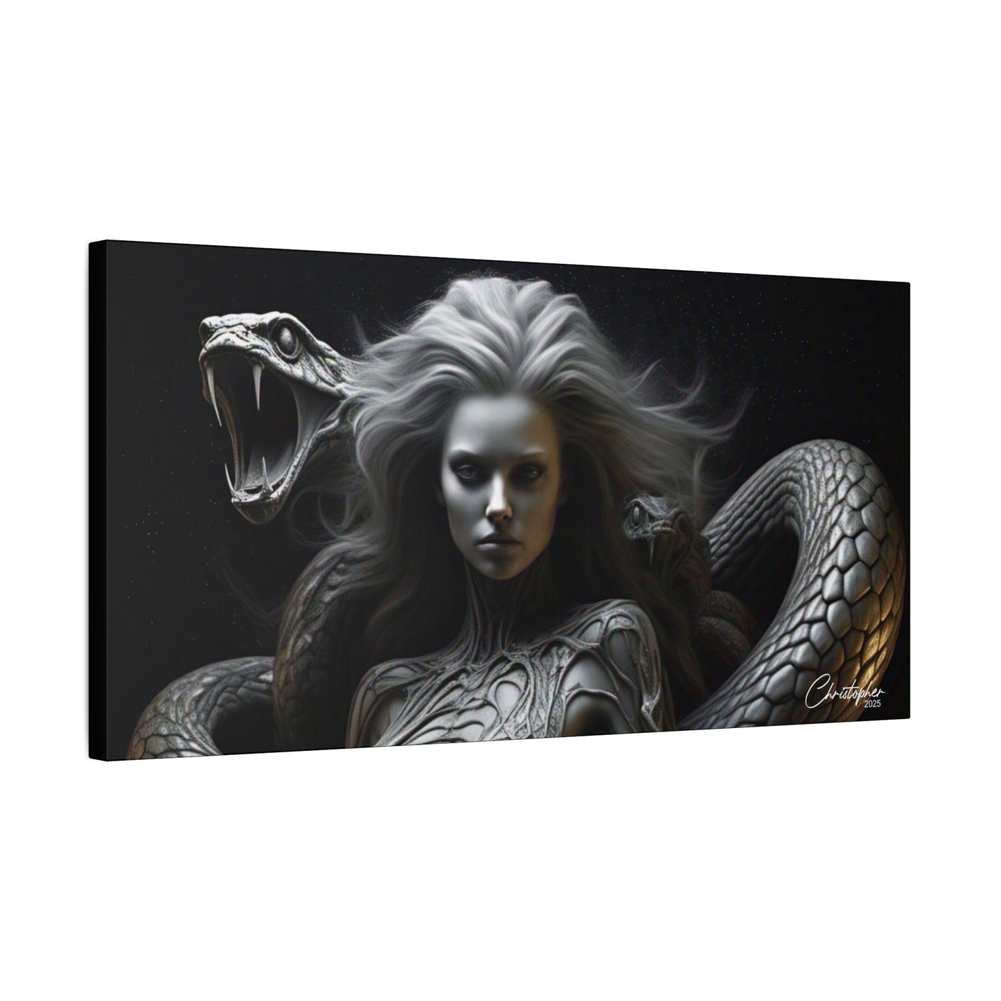 Serpent Goddess Matte Canvas Wall Art