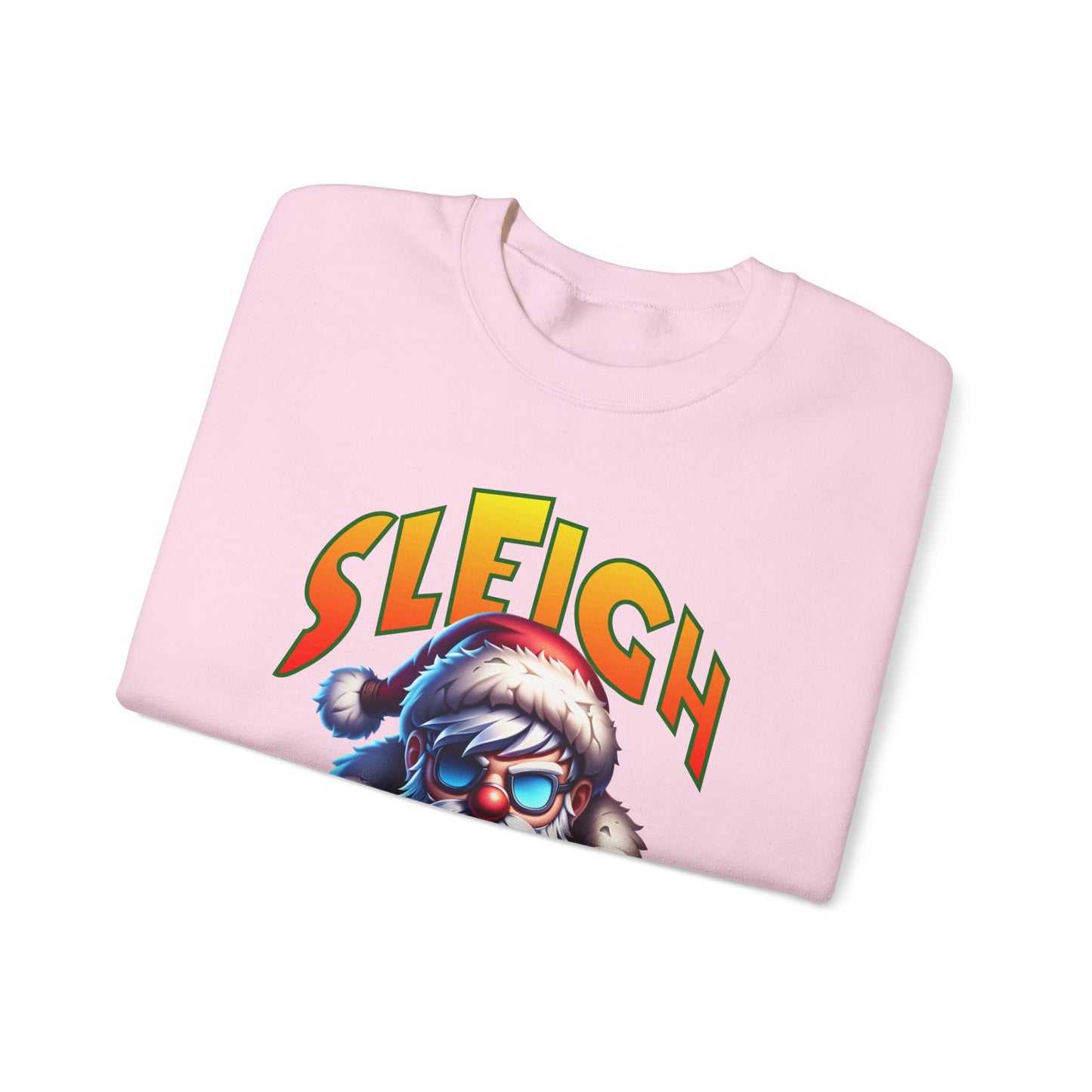 Sleigh Mode Sweatshirt — Cool Santa Graphic Holiday Crewneck