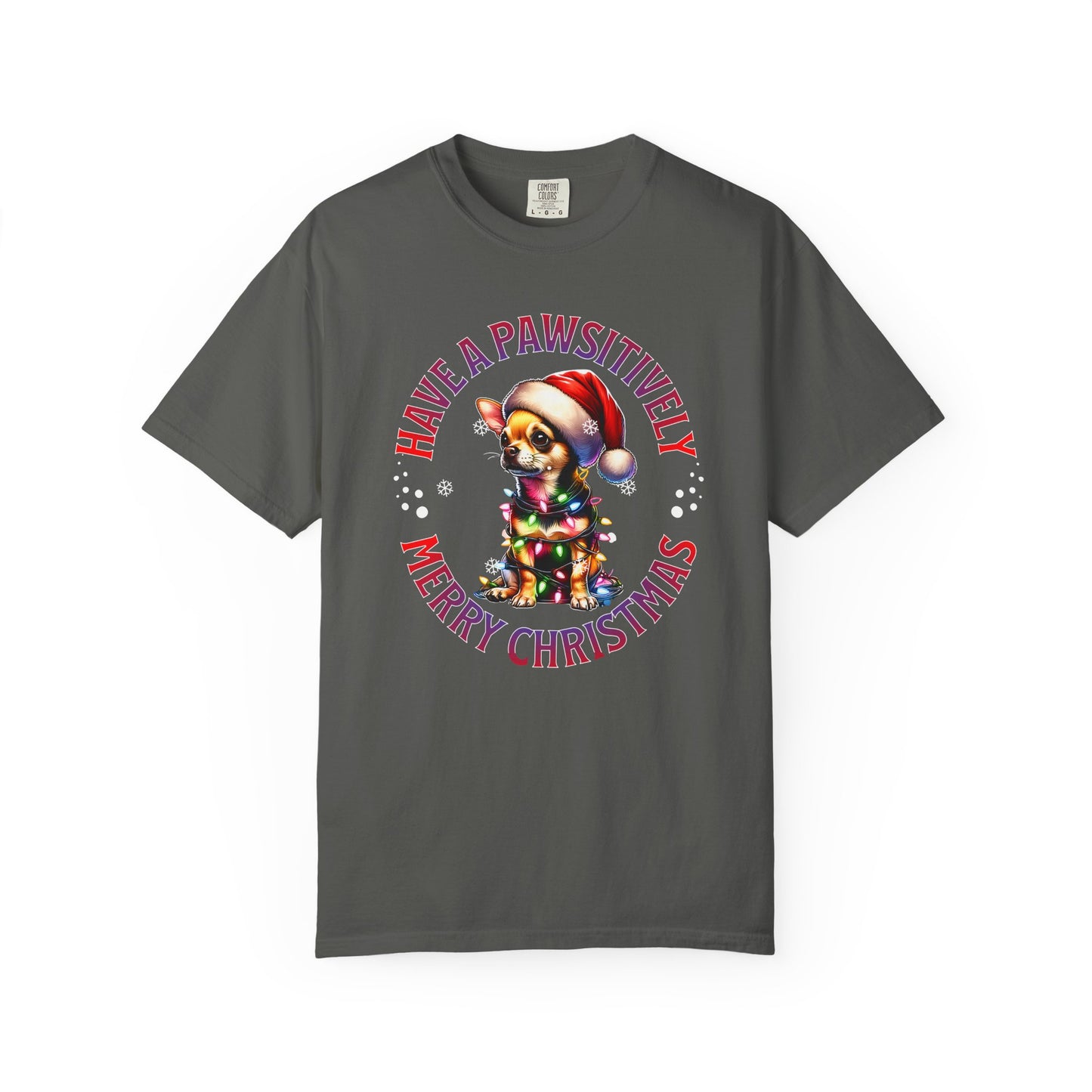 Christmas Puppy T-Shirt — “Have a Pawsitively Merry Christmas” Holiday Tee