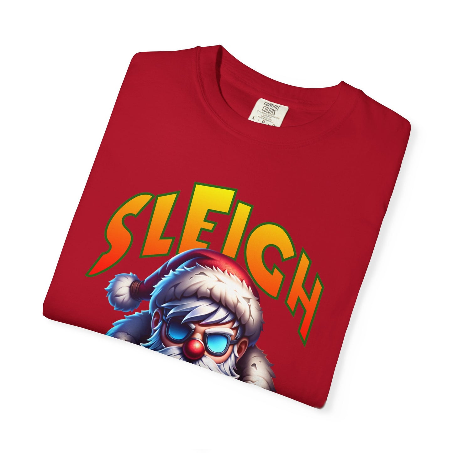Sleigh Mode T-Shirt — Cool Santa Graphic Holiday Tee