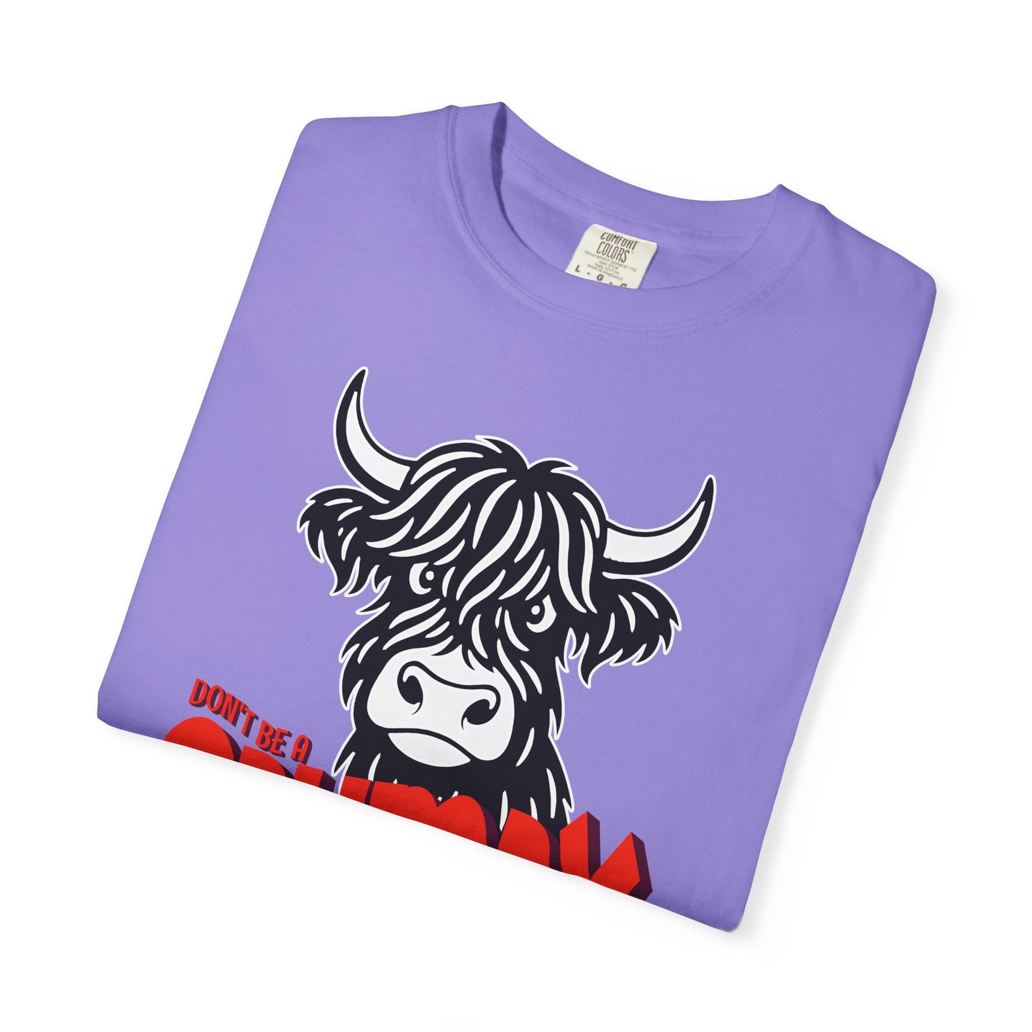Grumpy Cow T-Shirt — Funny Highland Cow Graphic Tee