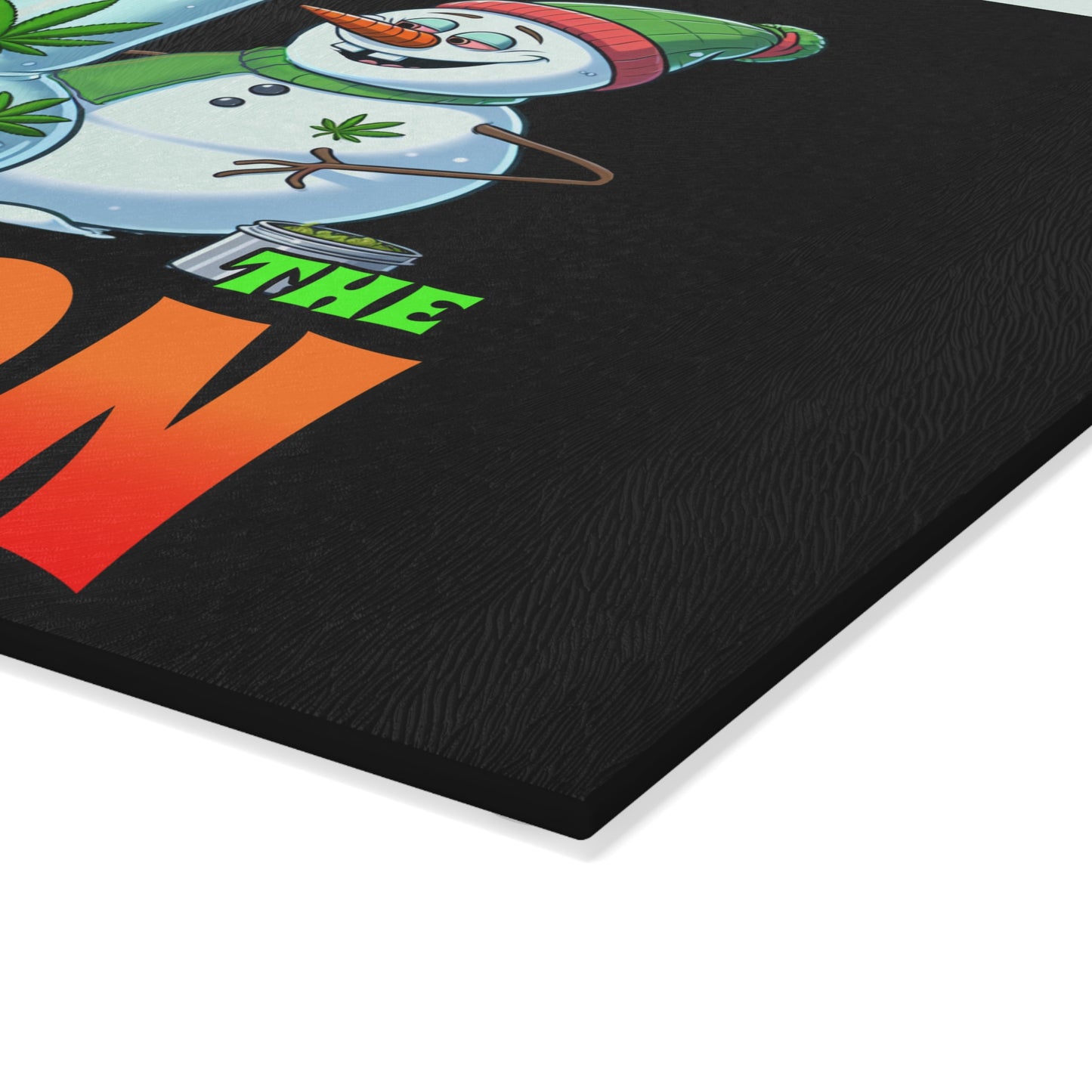 Festive Glass Cutting Board - 'Tis the Season to Be Merry, Holiday Kitchen Decor, Unique Gift for Chefs, Stoner Decor, Christmas Party [...]