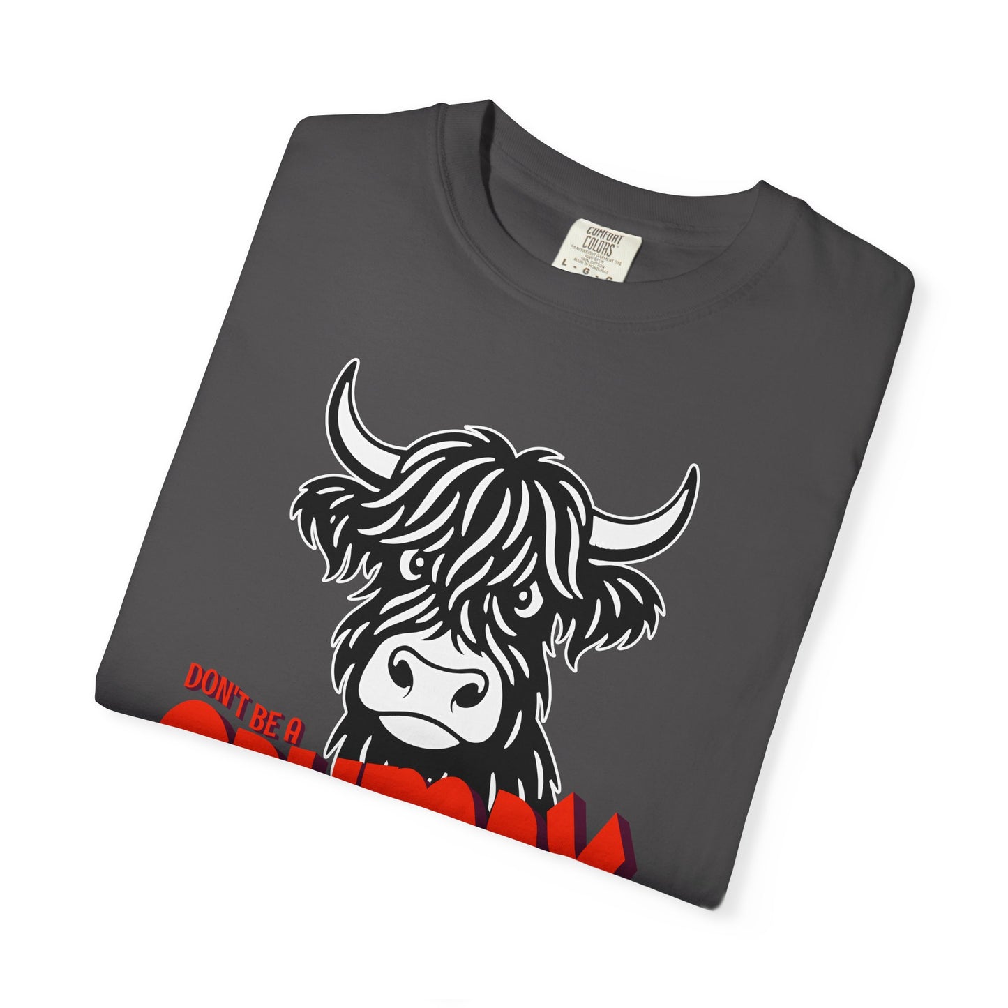 Grumpy Cow T-Shirt — Funny Highland Cow Graphic Tee