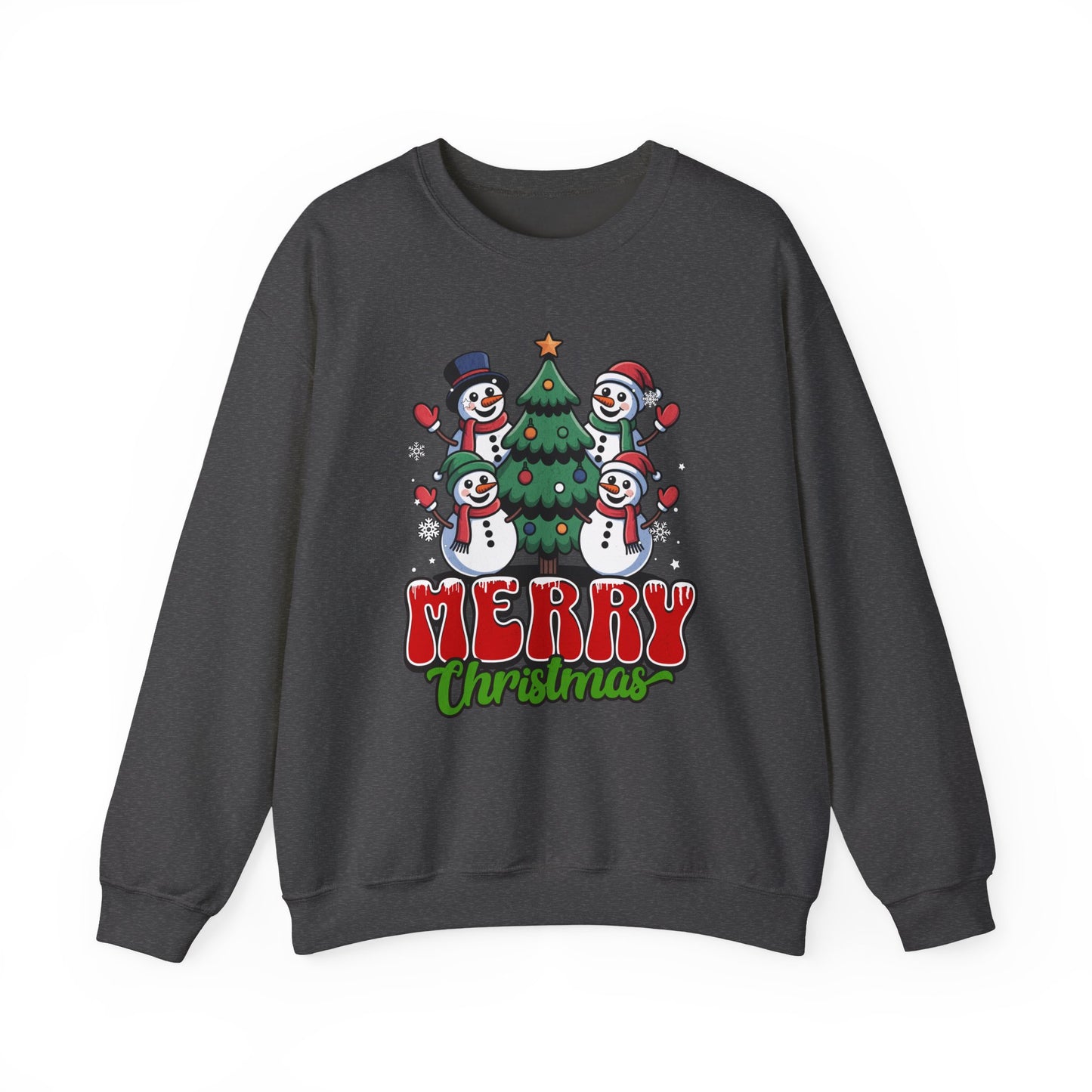 Merry Christmas Snowman Crewneck Sweatshirt