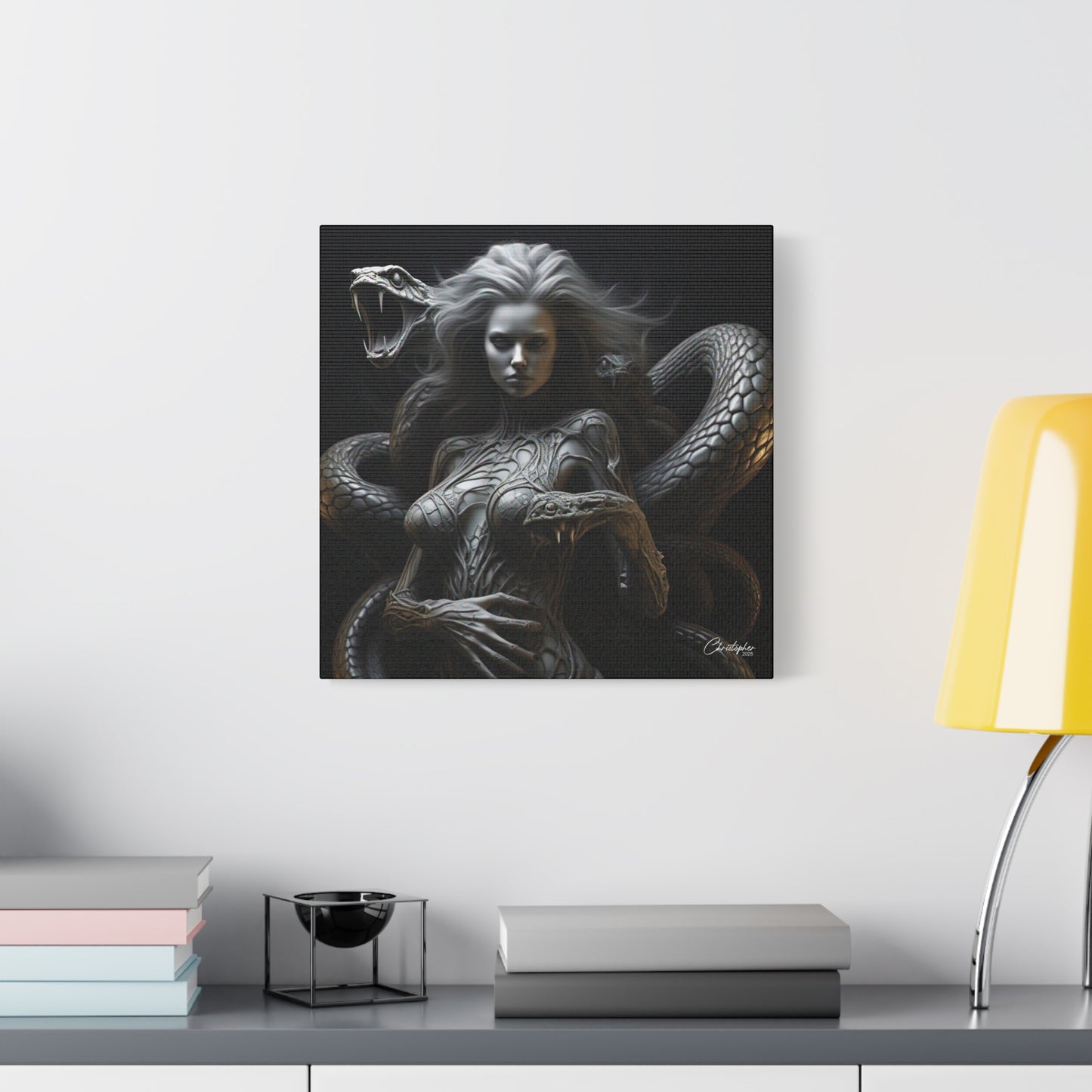 Serpent Goddess Matte Canvas Wall Art
