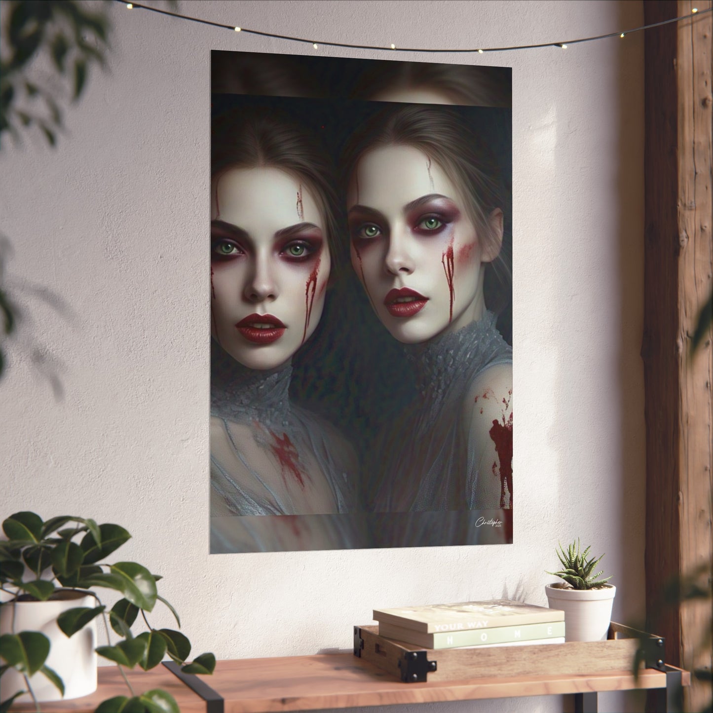 Eerie Fine Art Poster, Dark Fantasy Wall Art, Gothic Decor, Spooky Home Aesthetic, Halloween Wall Art