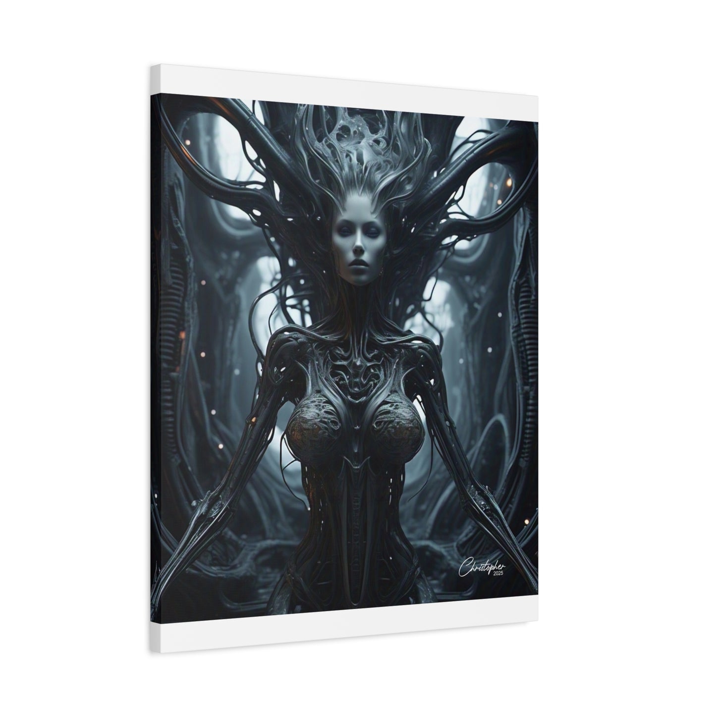 Futuristic Matte Canvas Wall Art – 1.25" Stretched