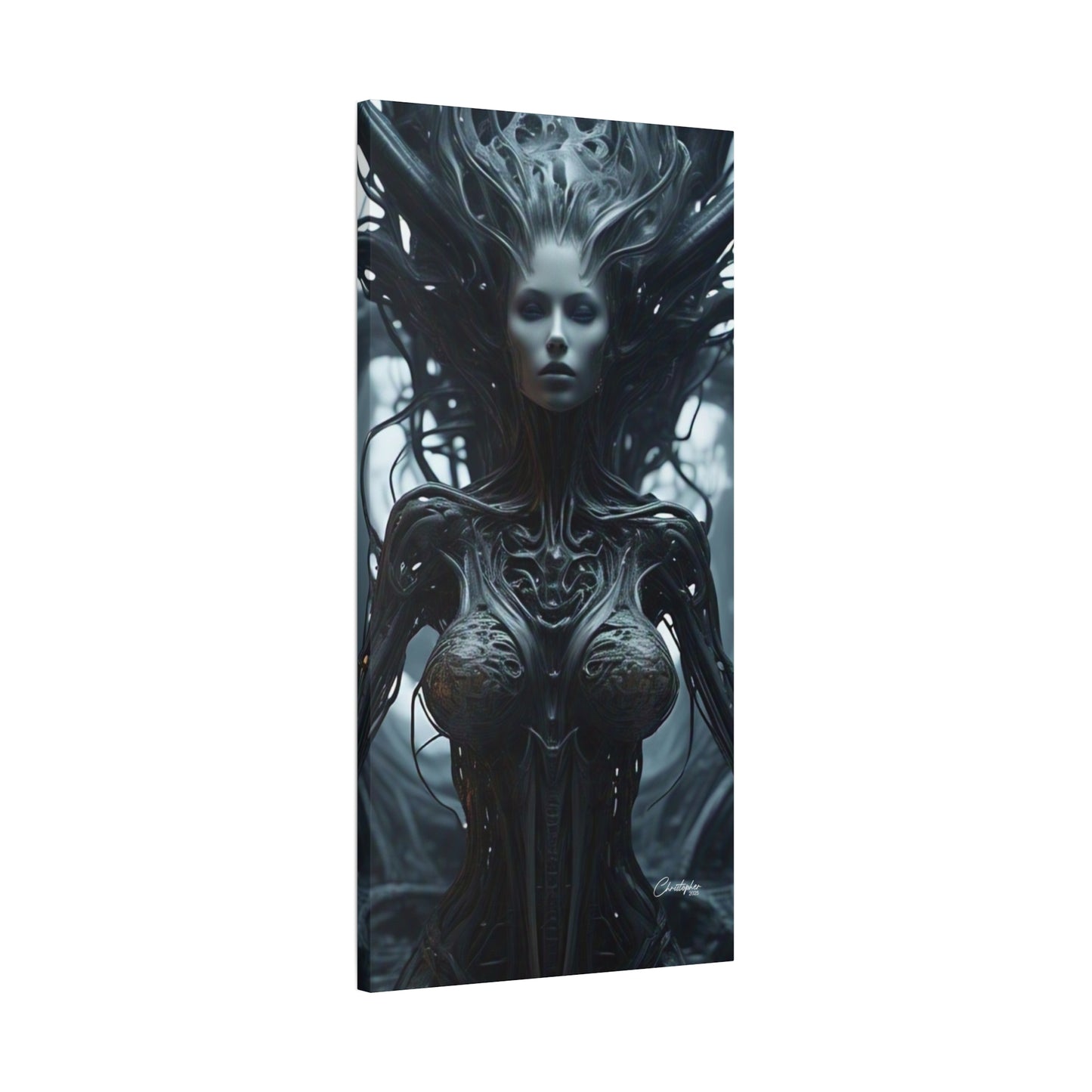 Futuristic Matte Canvas Wall Art – 1.25" Stretched