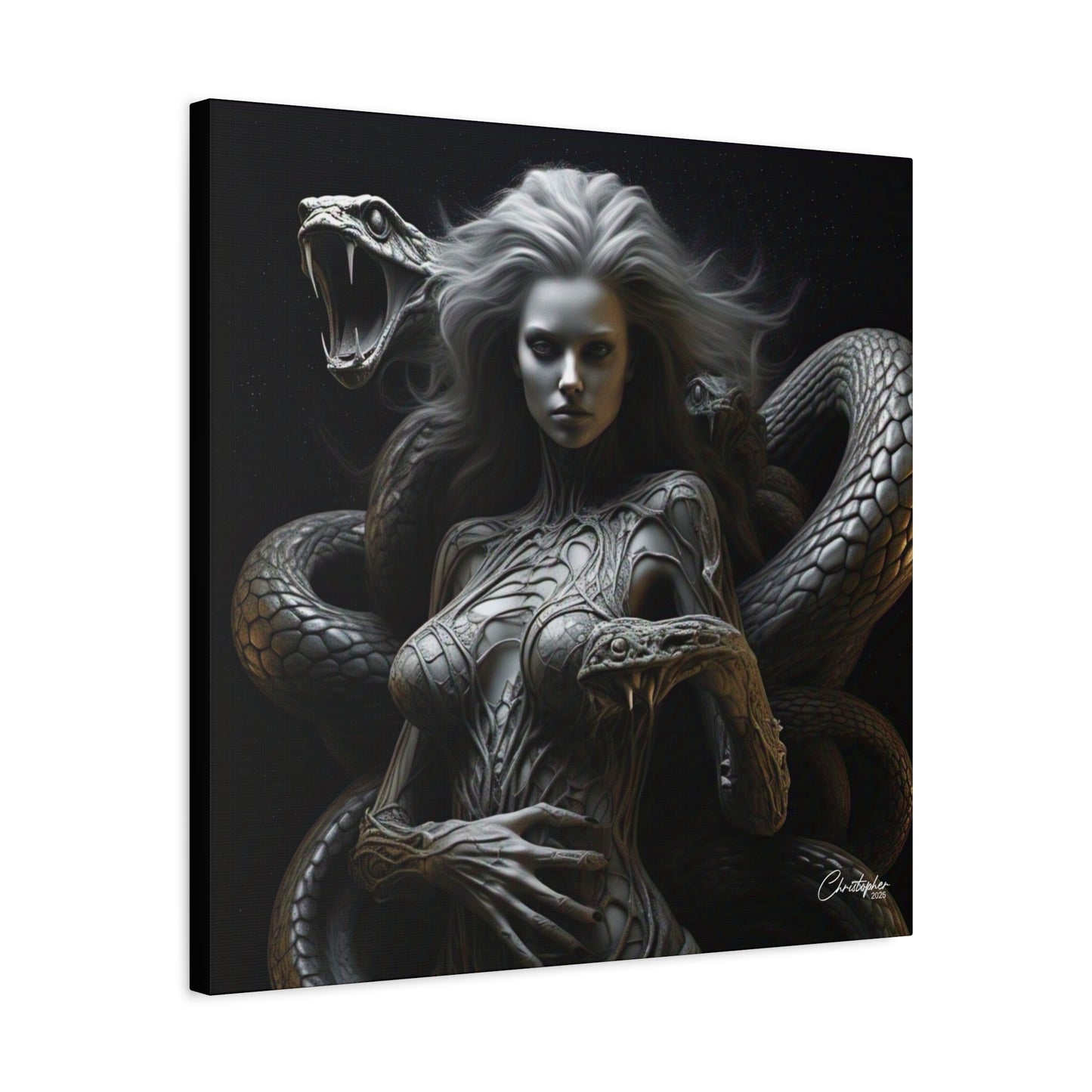 Serpent Goddess Matte Canvas Wall Art