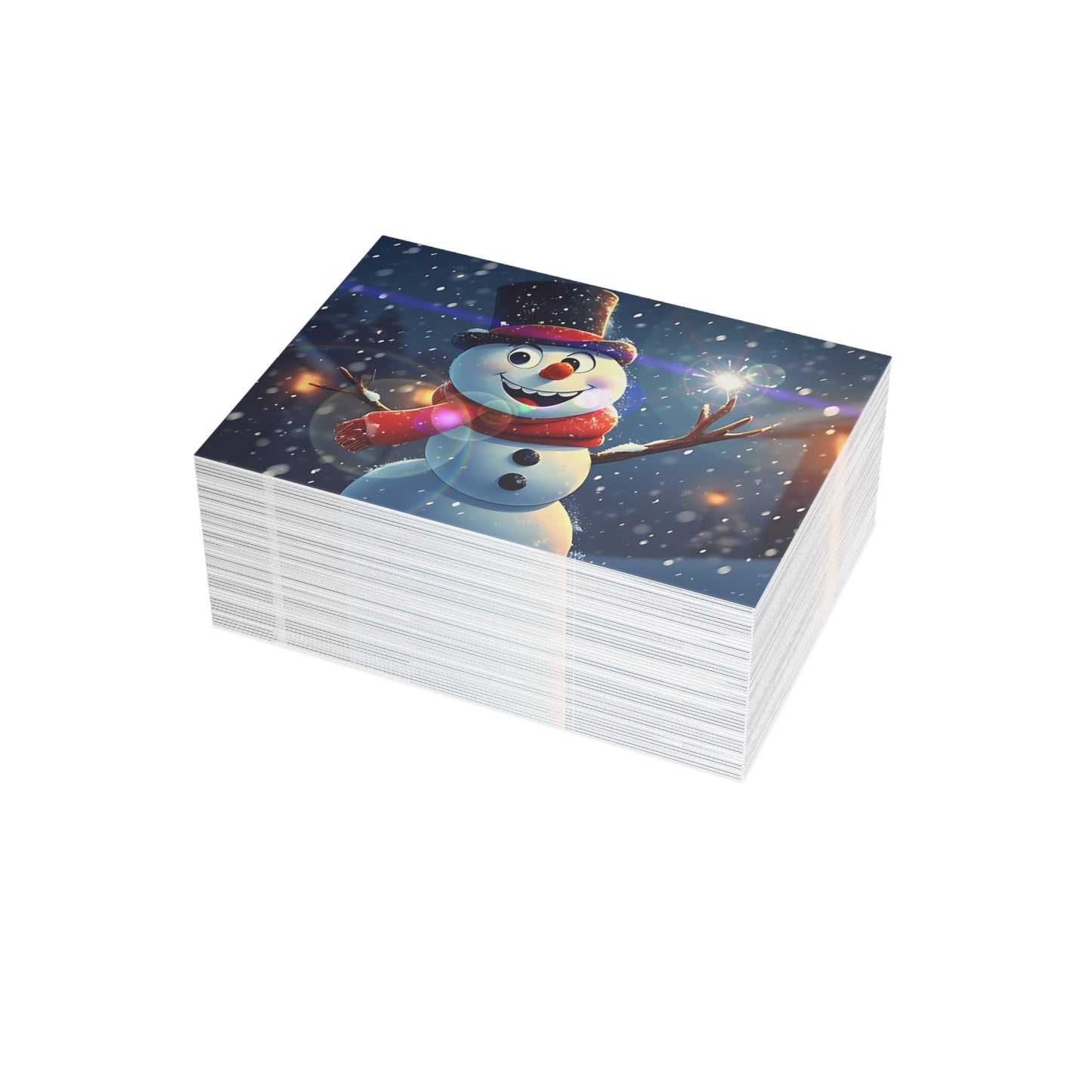 Snowman (Christmas Selfies) Postcard Bundles (envelopes included)