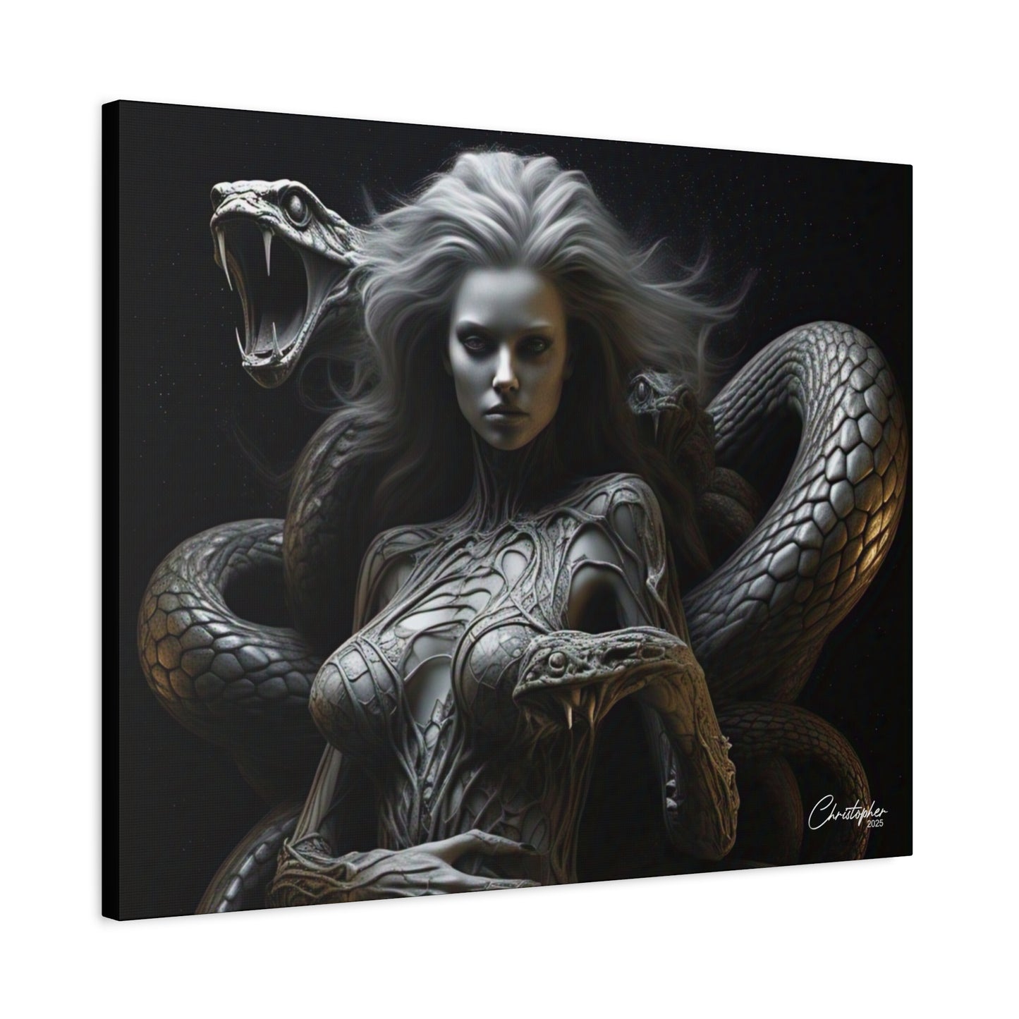 Serpent Goddess Matte Canvas Wall Art
