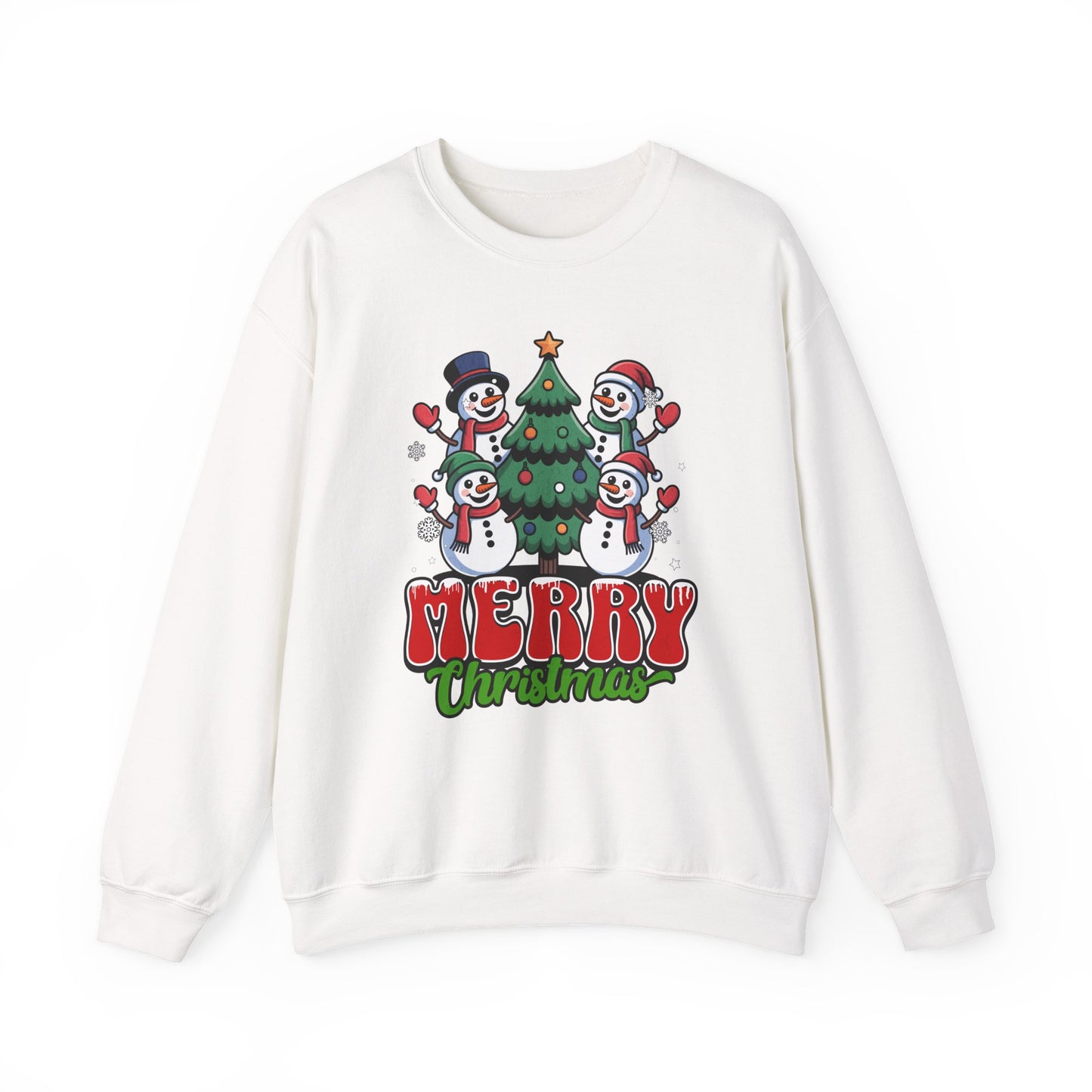 Merry Christmas Snowman Crewneck Sweatshirt