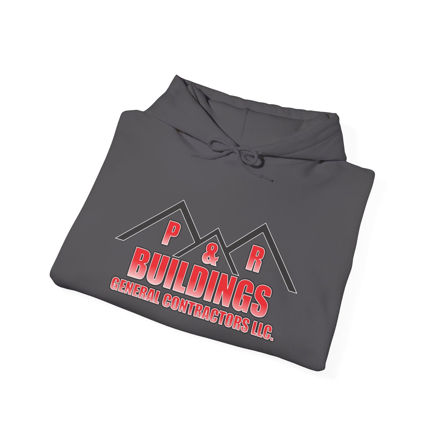 P&R Buildings Logo Hoodie — Custom Contractor License & Phone Number
