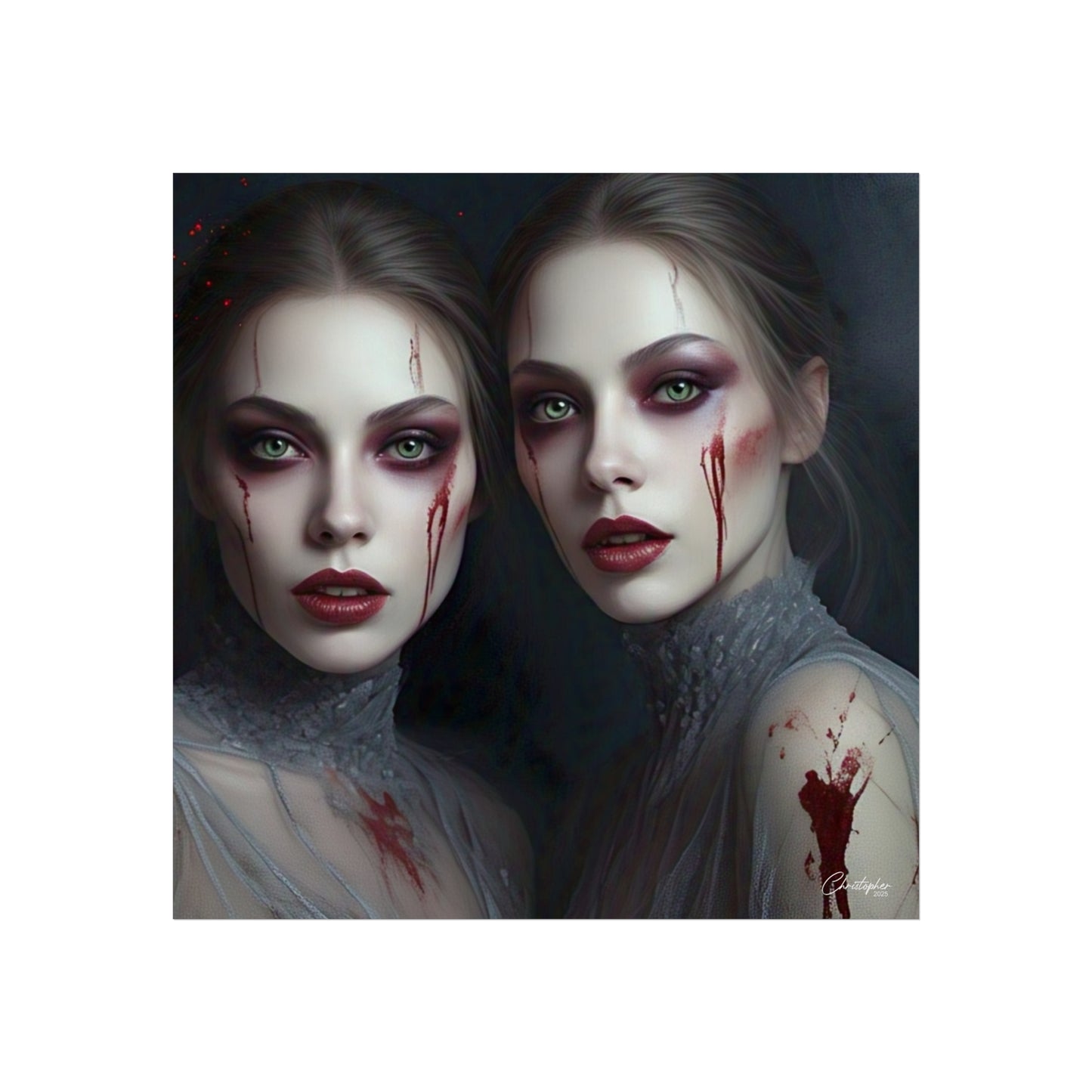 Eerie Fine Art Poster, Dark Fantasy Wall Art, Gothic Decor, Spooky Home Aesthetic, Halloween Wall Art